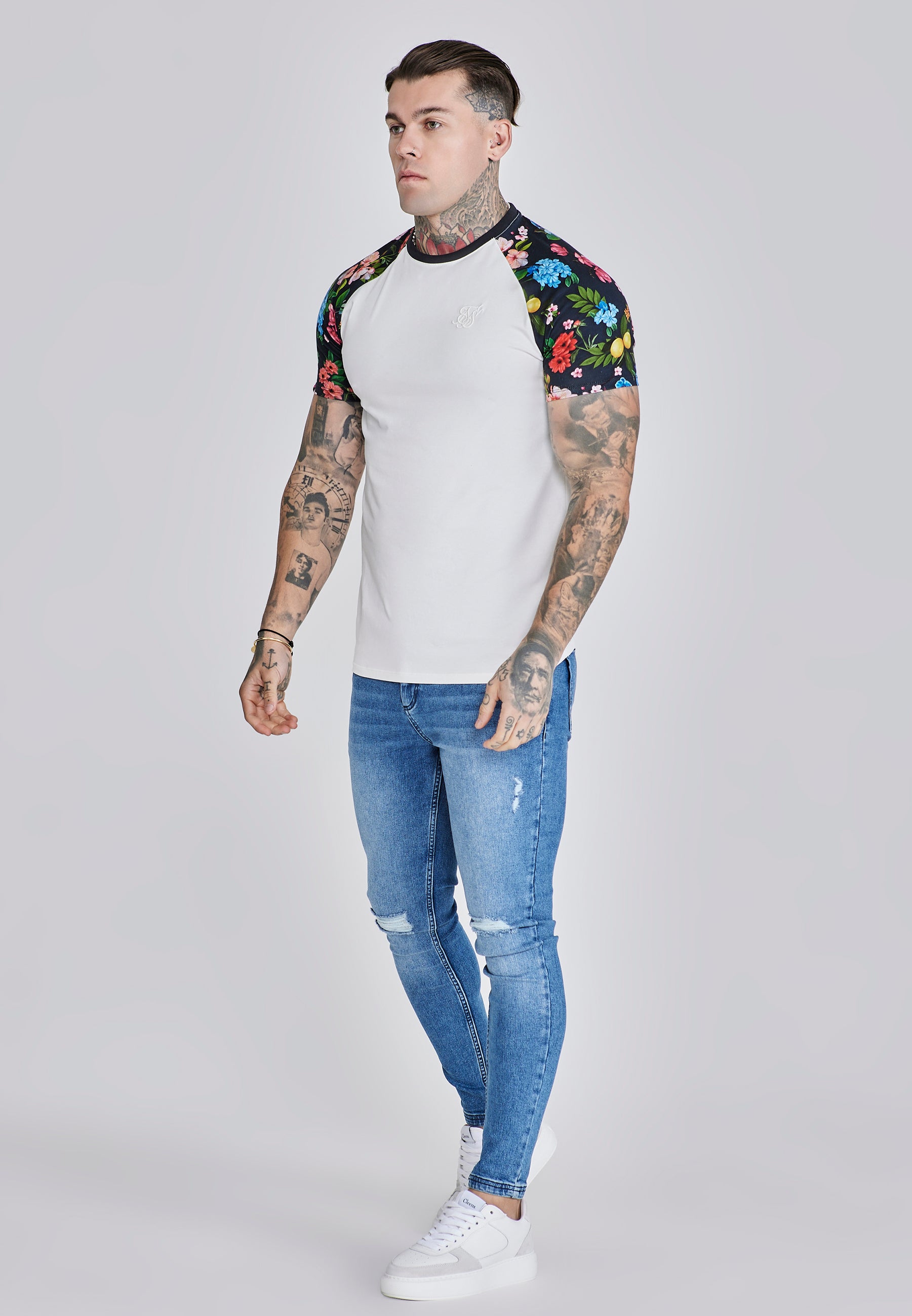 T-shirt raglan écru Multi T-shirts SikSilk