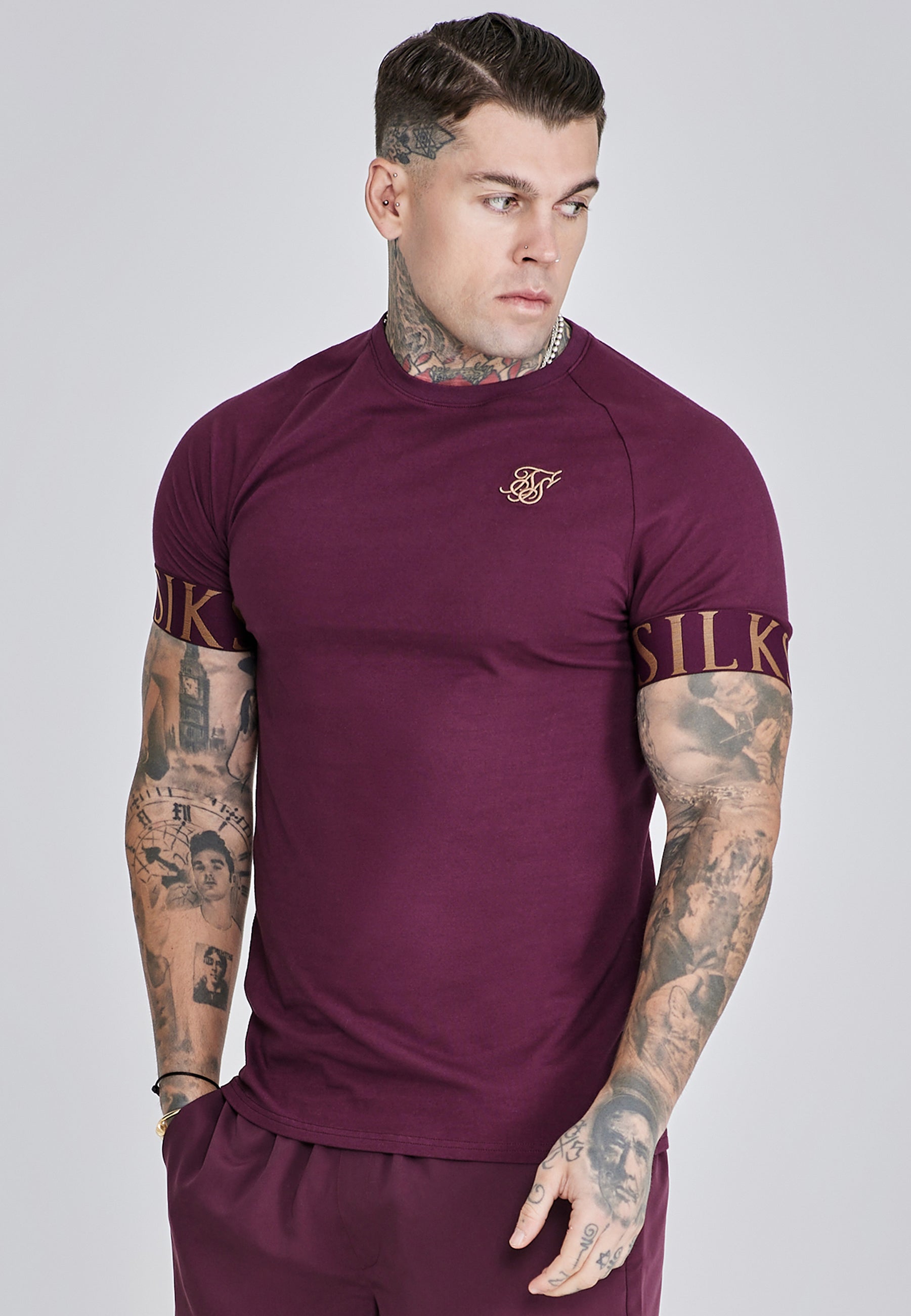 Tech T-shirt en Bourgogne T-shirts SikSilk