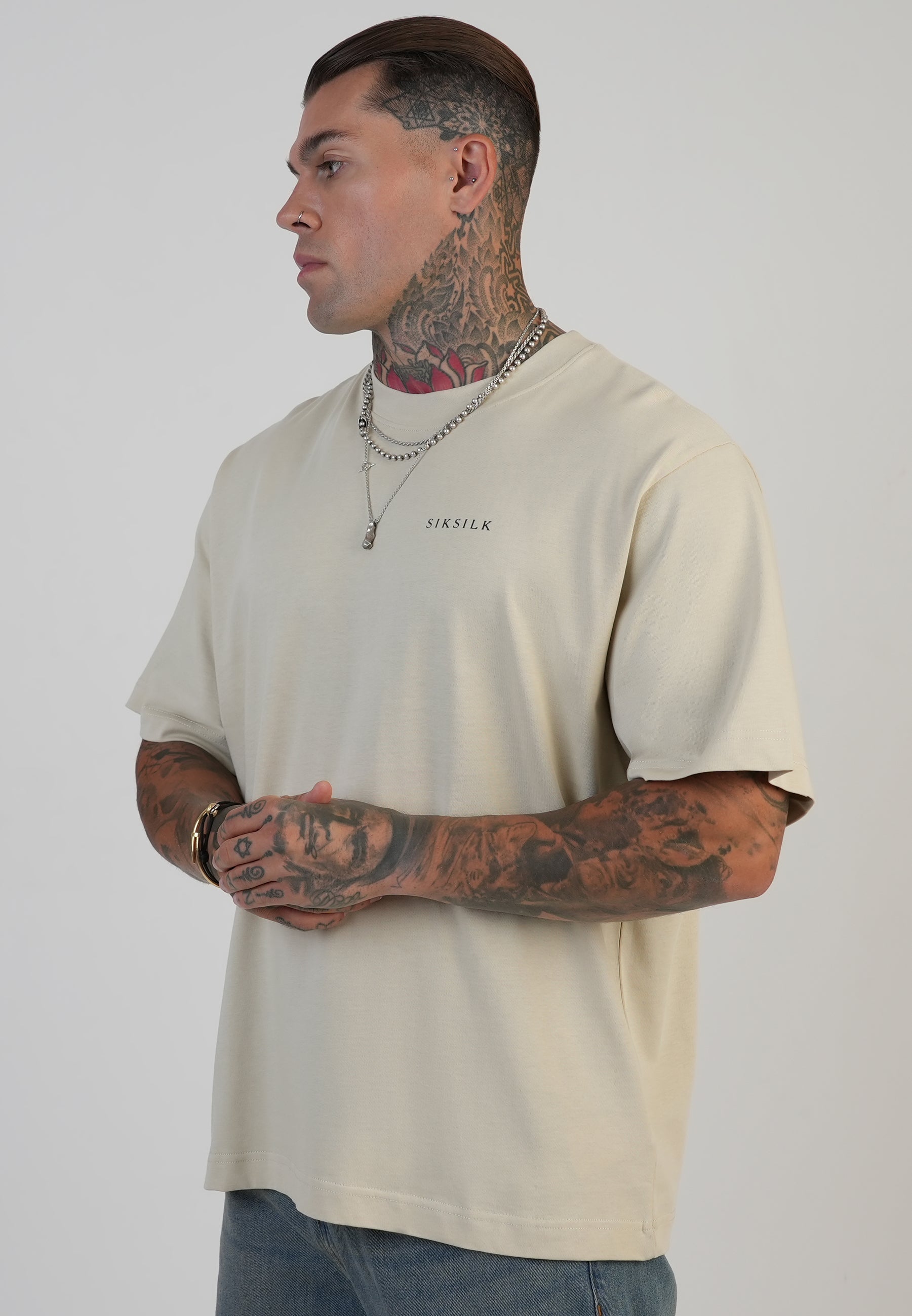 T-shirt graphique écru T-shirts SikSilk