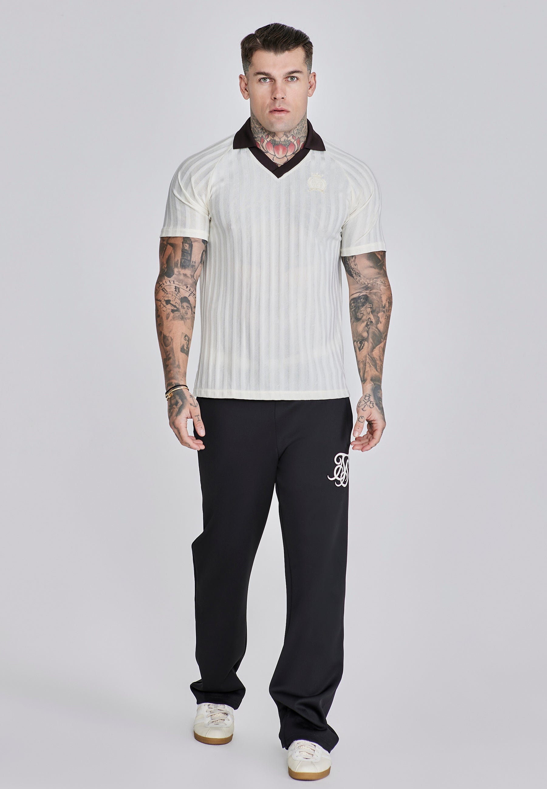 Polo T-shirt écru T-shirts SikSilk
