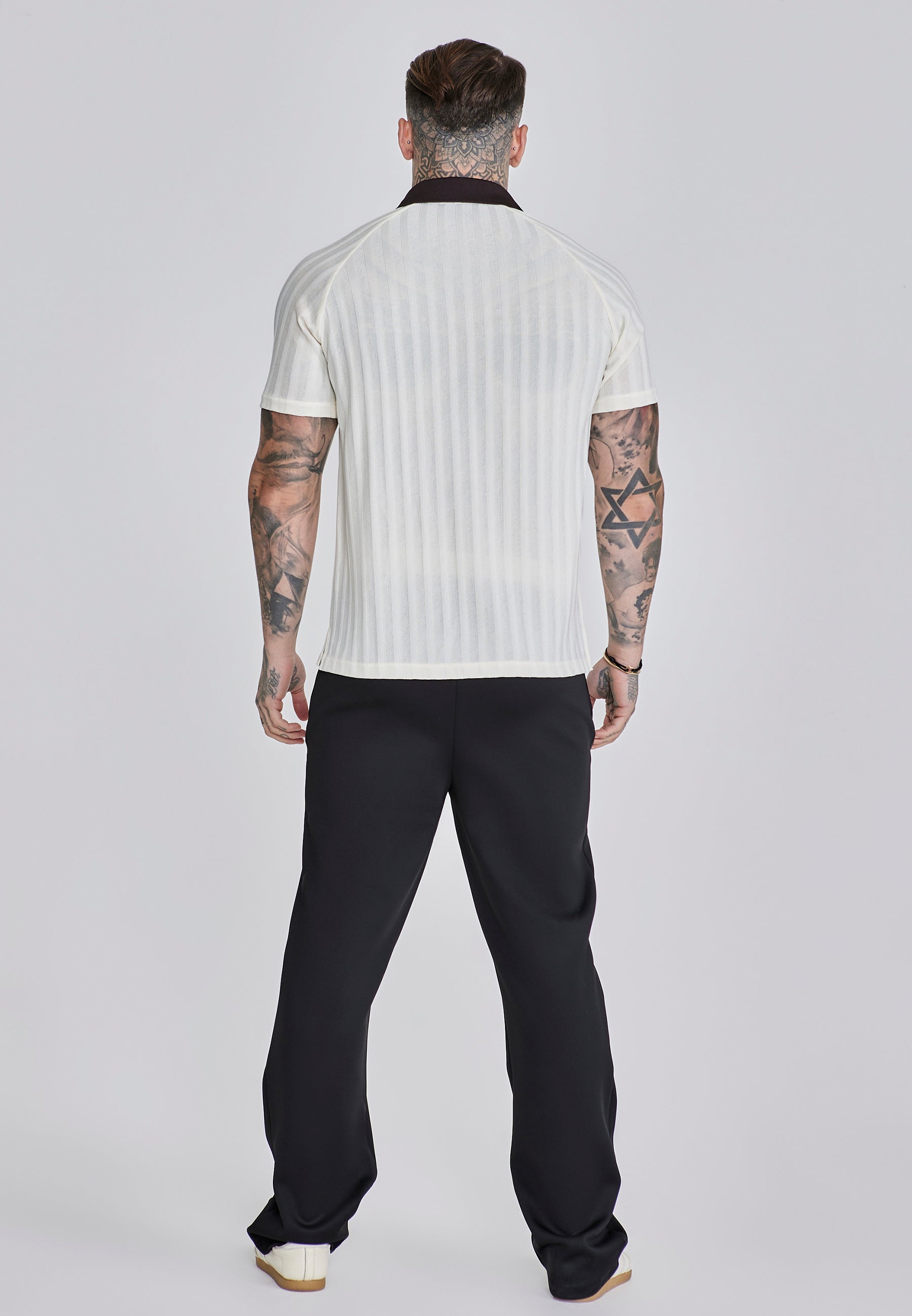 Polo T-shirt écru T-shirts SikSilk
