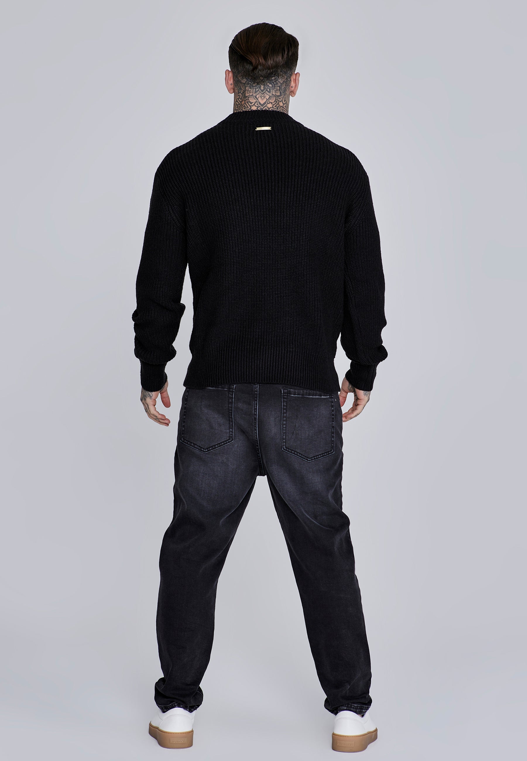 Sweat tricoté en noir Pull SikSilk