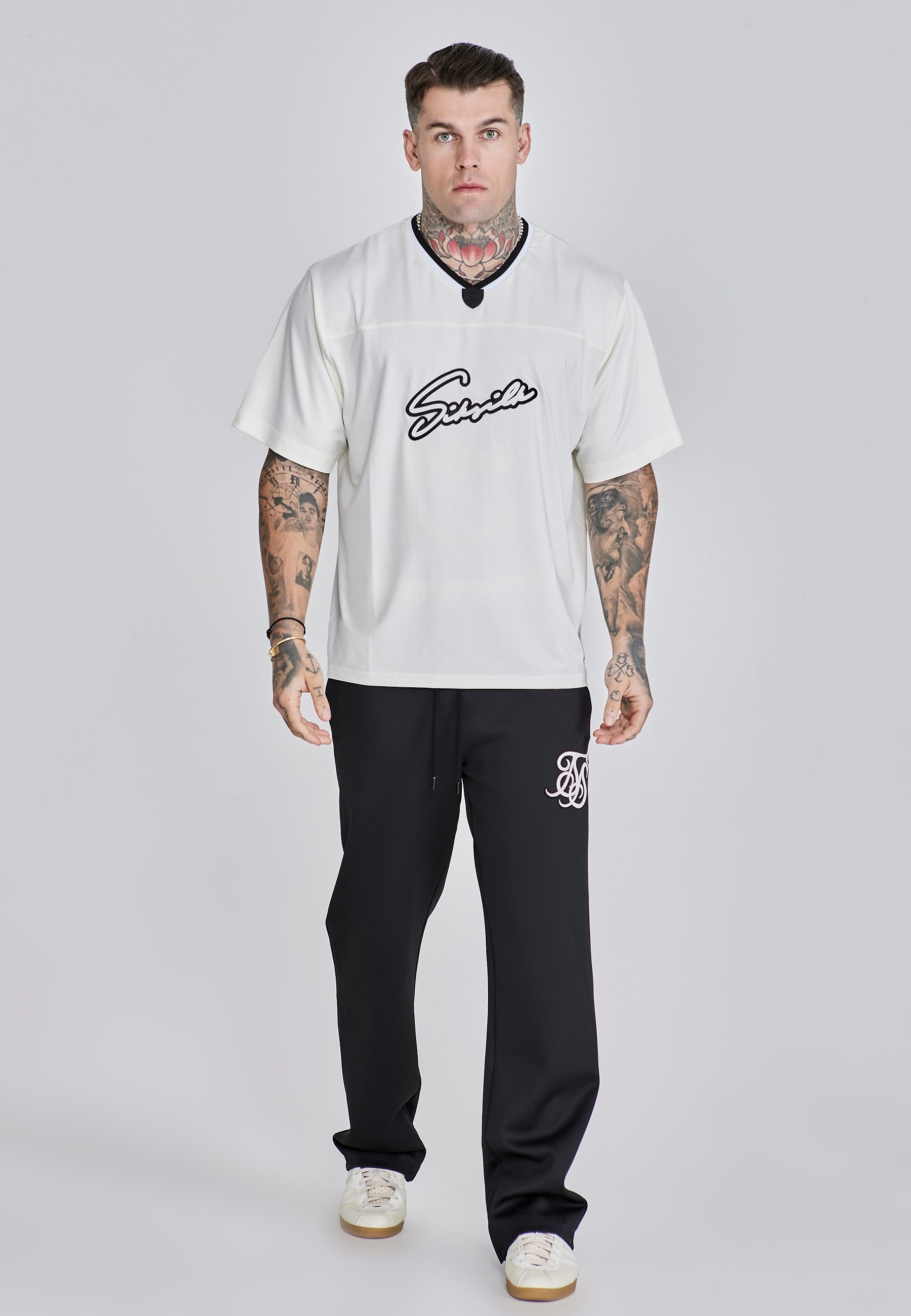 Sports T-shirt écru T-shirts SikSilk