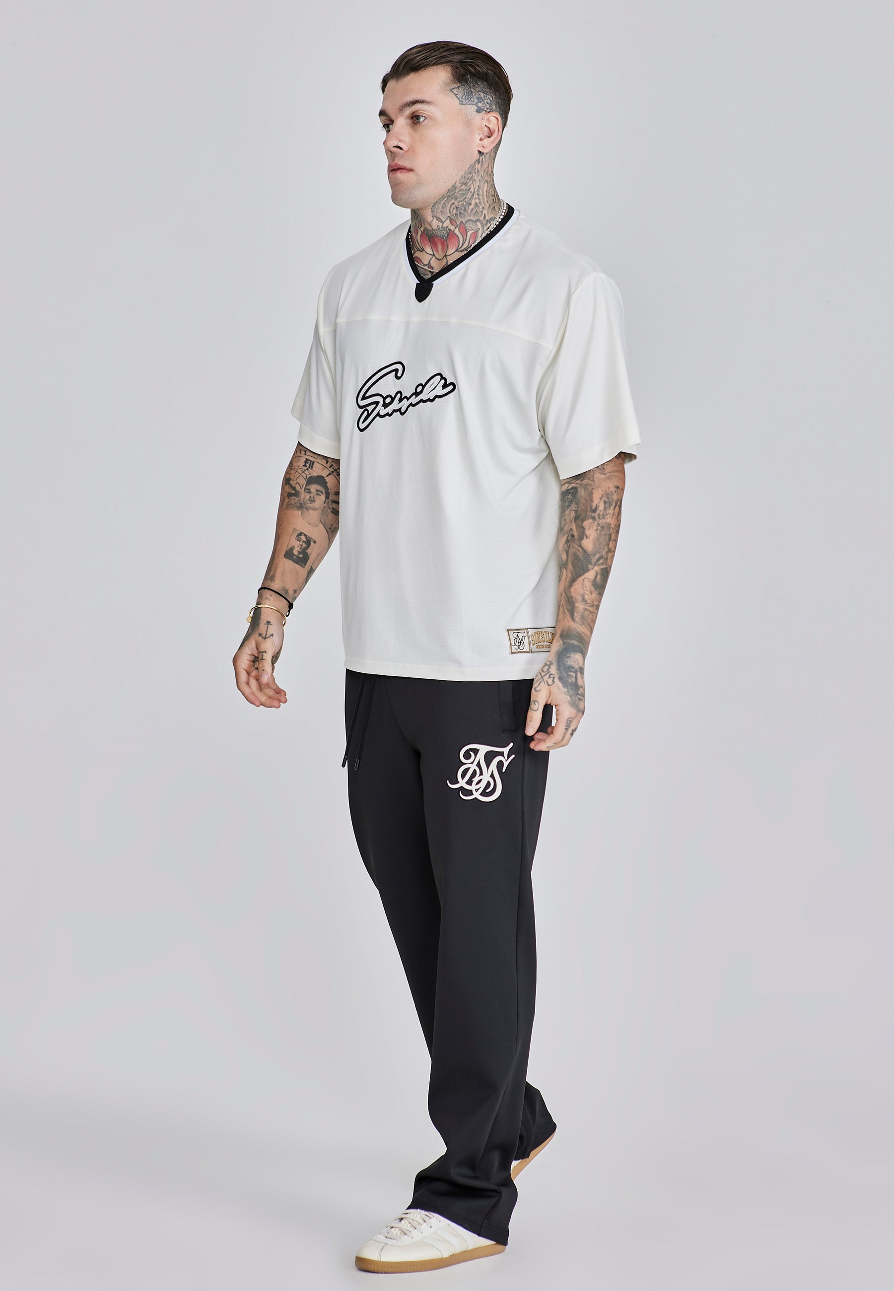 Sports T-shirt écru T-shirts SikSilk