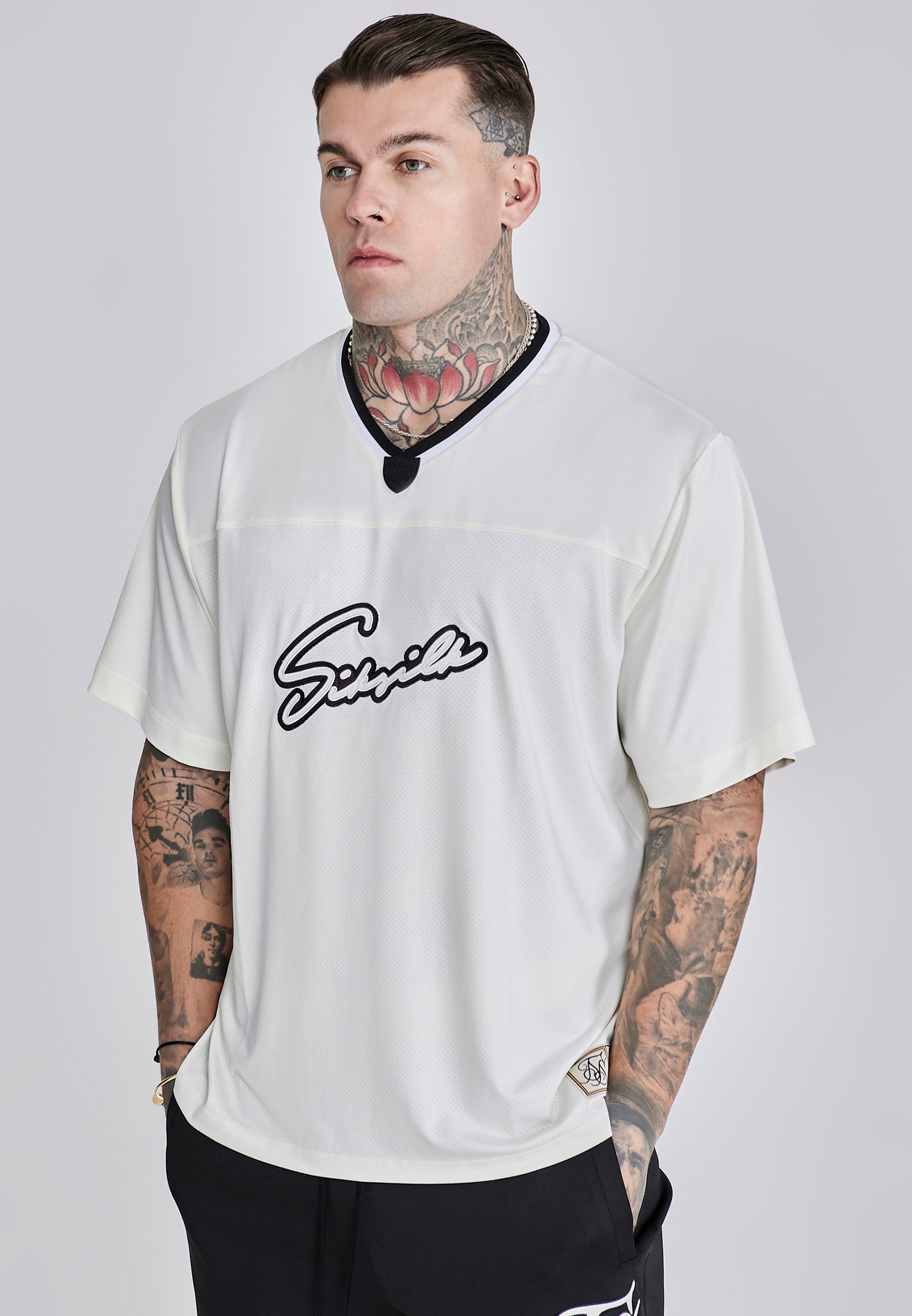 Sports T-shirt écru T-shirts SikSilk