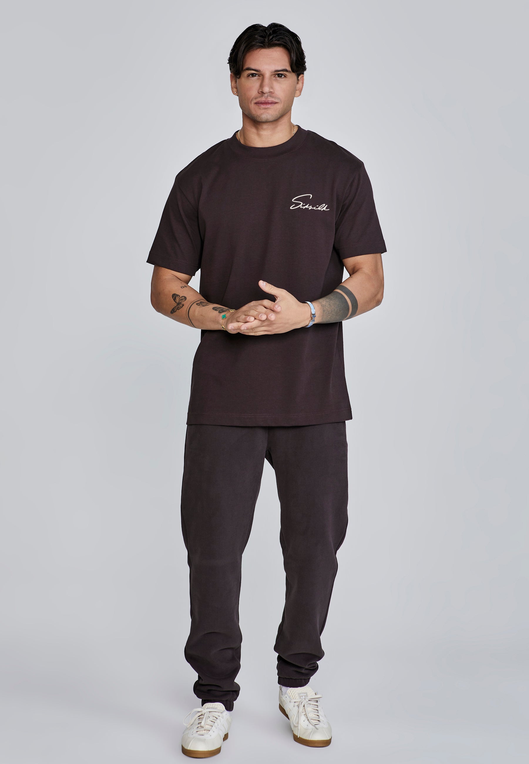 T-shirt Signature en Brown T-shirts SikSilk