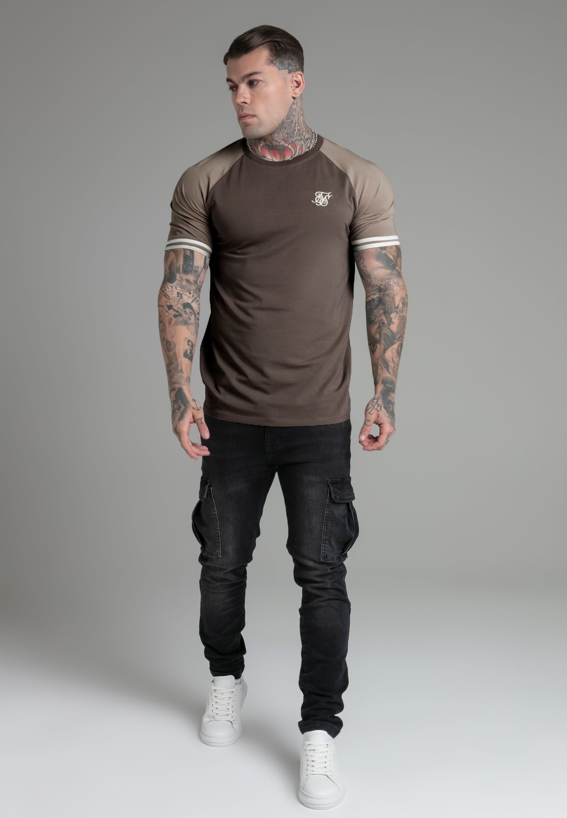 T-shirt Tournament en Marron T-shirts SikSilk