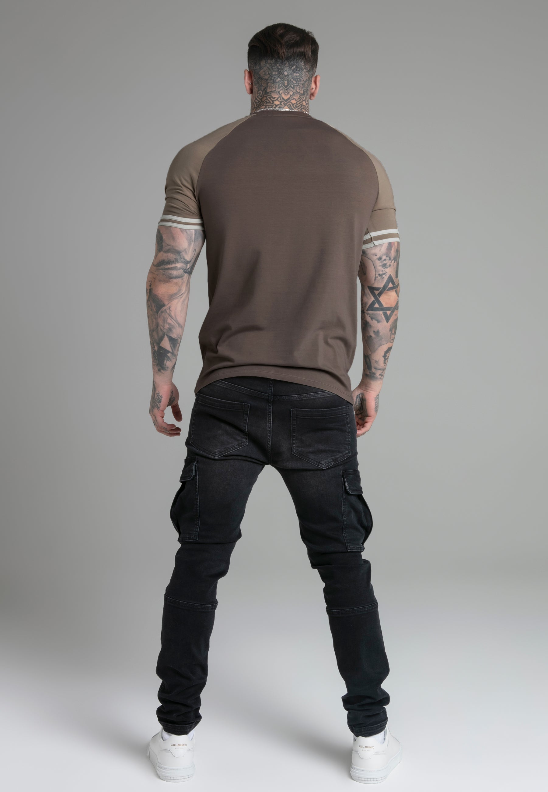 T-shirt Tournament en Marron T-shirts SikSilk