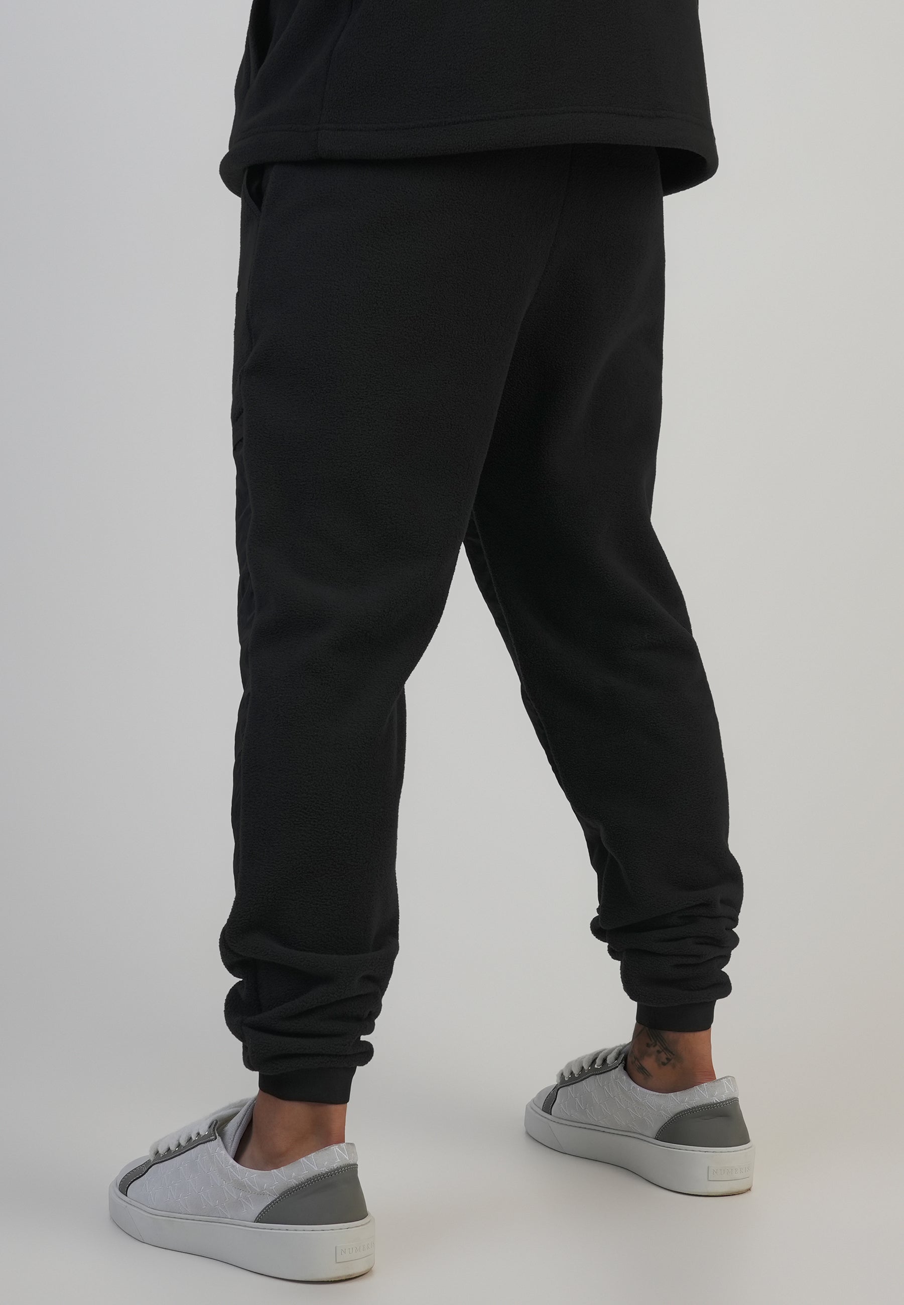Polar Fleece Joggers in Black Pantalon SikSilk