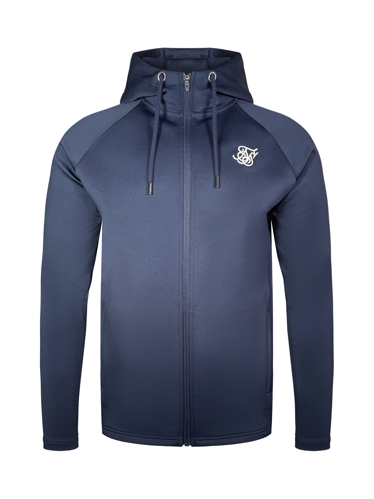 Sweat à capuche Essentials Poly FullZip en bleu marine