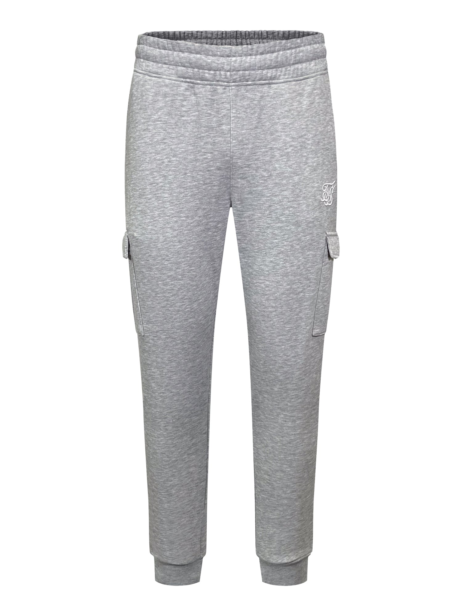 Essentials Cargo Joggers in Grey Marl Pantalon SikSilk