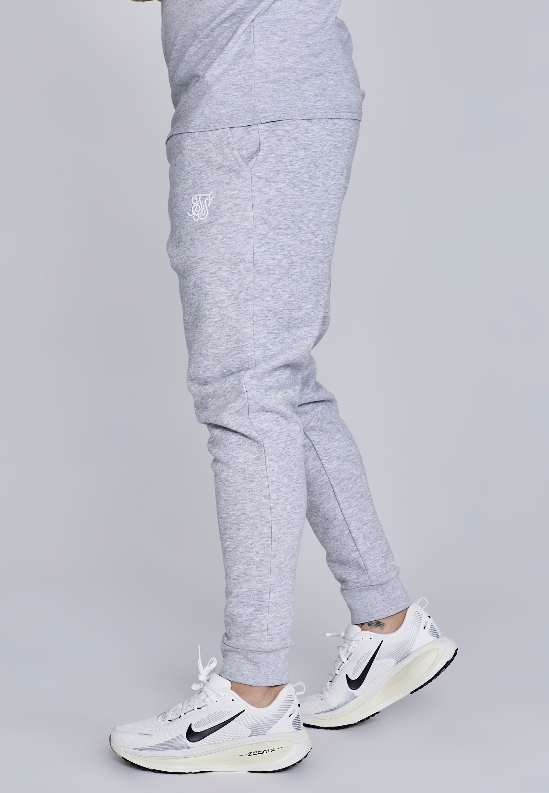 Essentials Joggers in Grey Marl Pantalon SikSilk