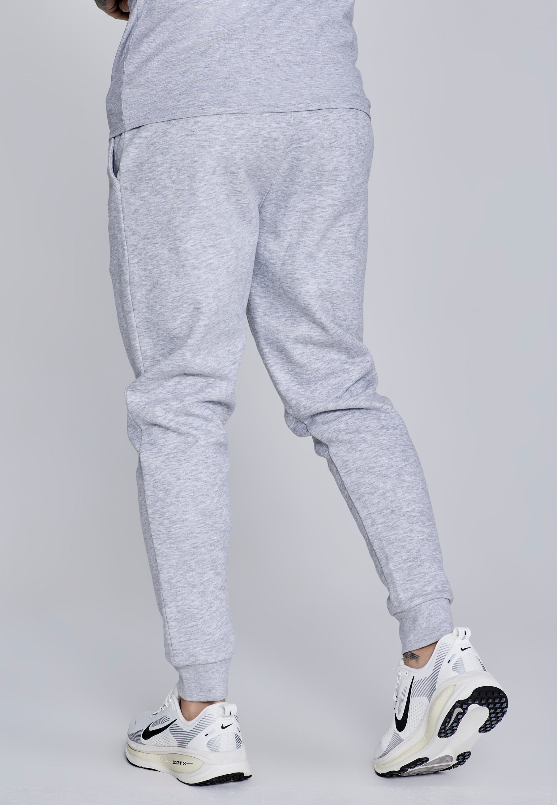 Essentials Joggers in Grey Marl Pantalon SikSilk
