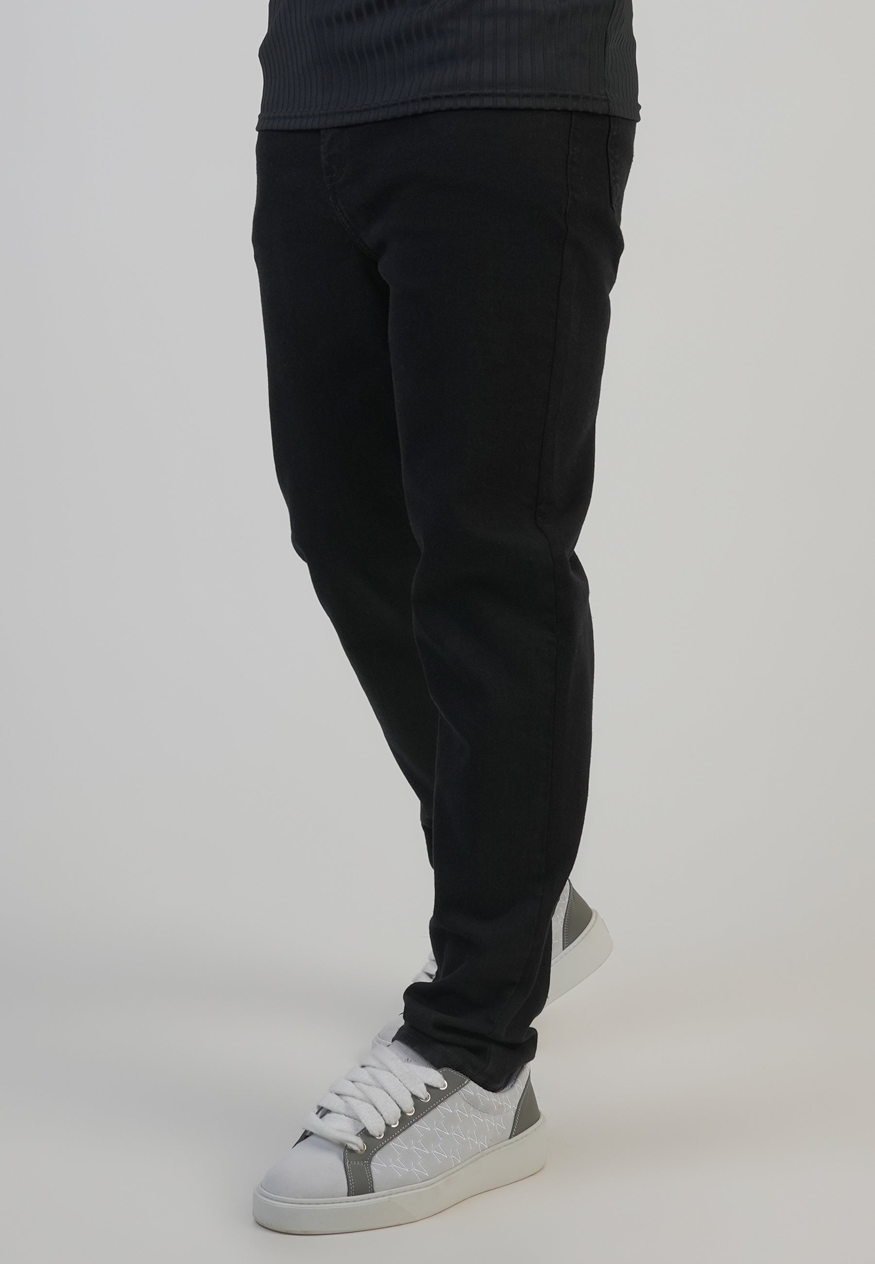 Jeans slim fit en noir Jeans SikSilk