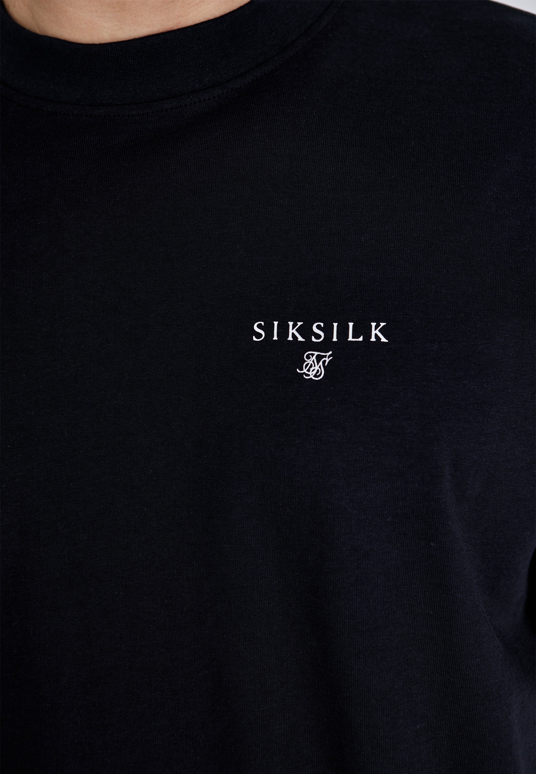 T-shirt oversized en noir T-shirts SikSilk