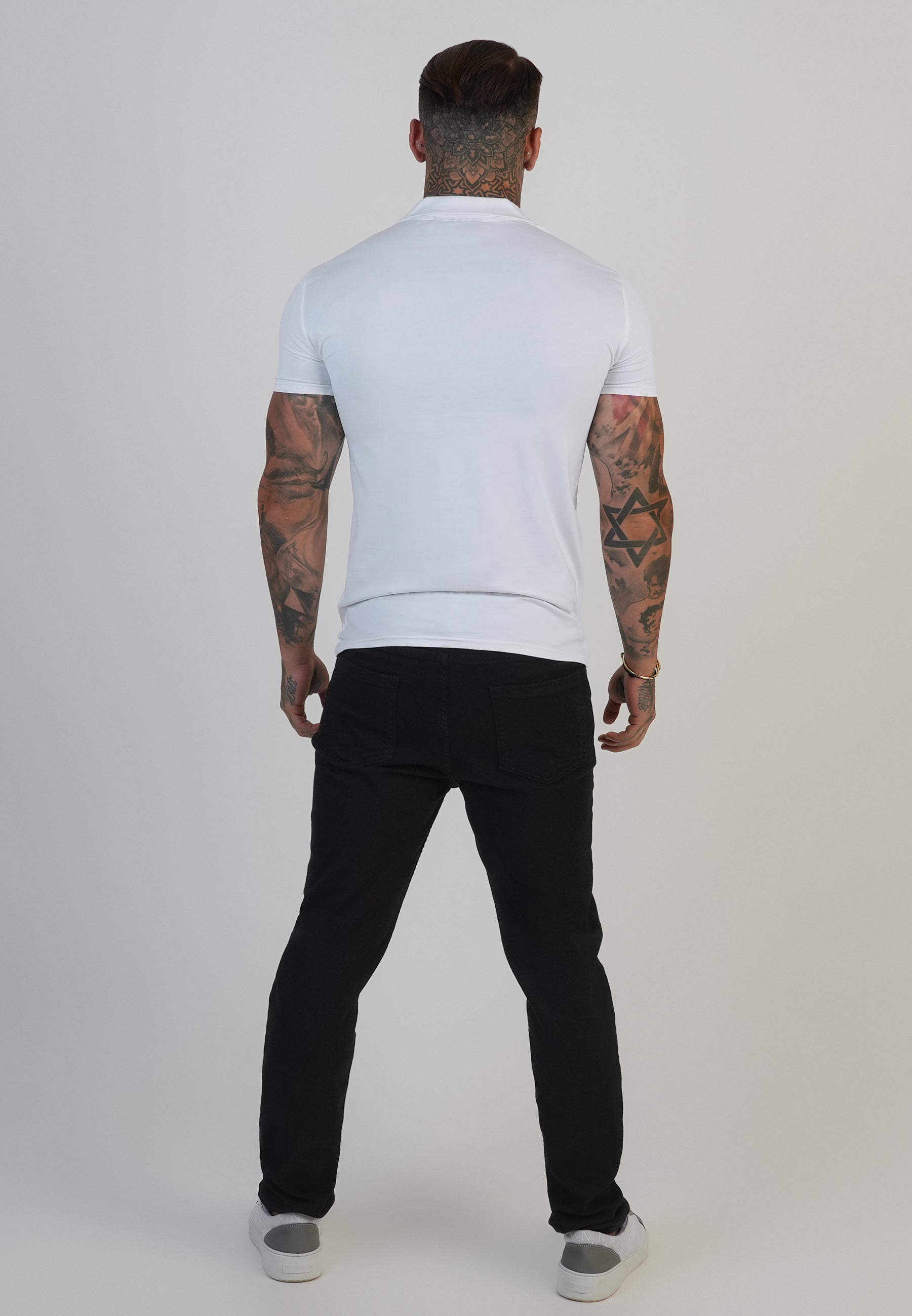 Revere Polo in White T-shirts SikSilk