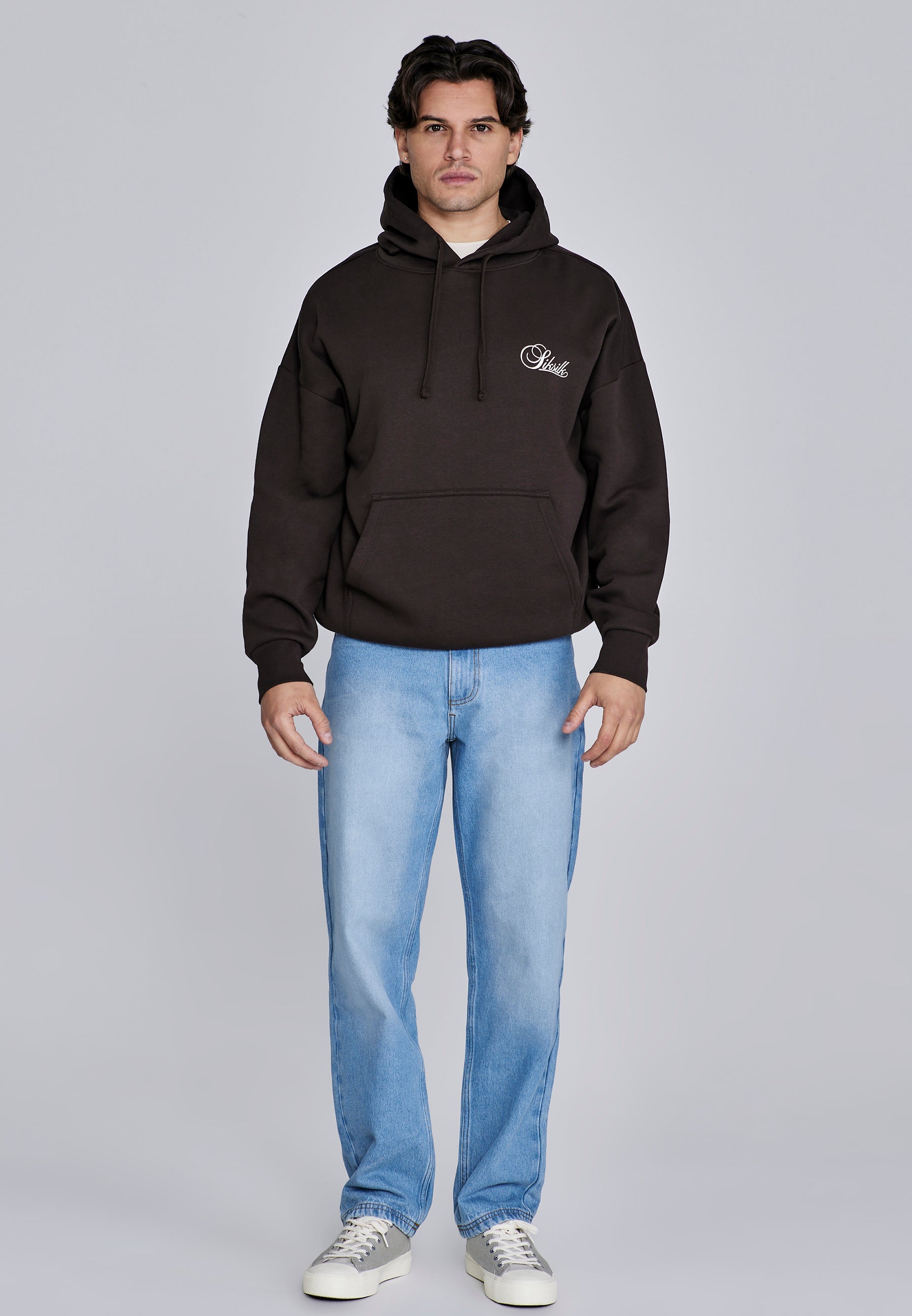 Essentials Hoodie in Brown Sweat à capuche SikSilk