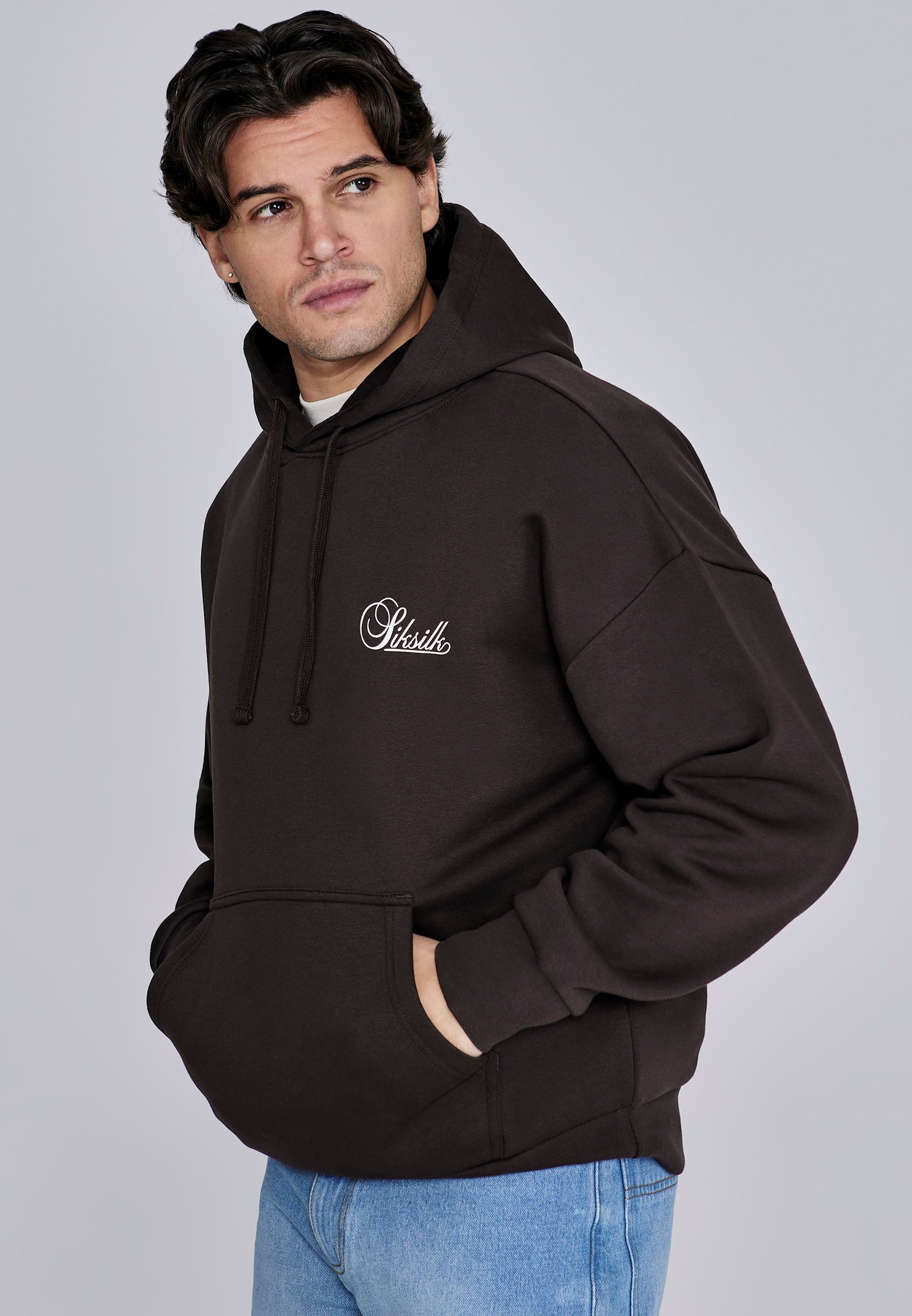 Essentials Hoodie in Brown Sweat à capuche SikSilk