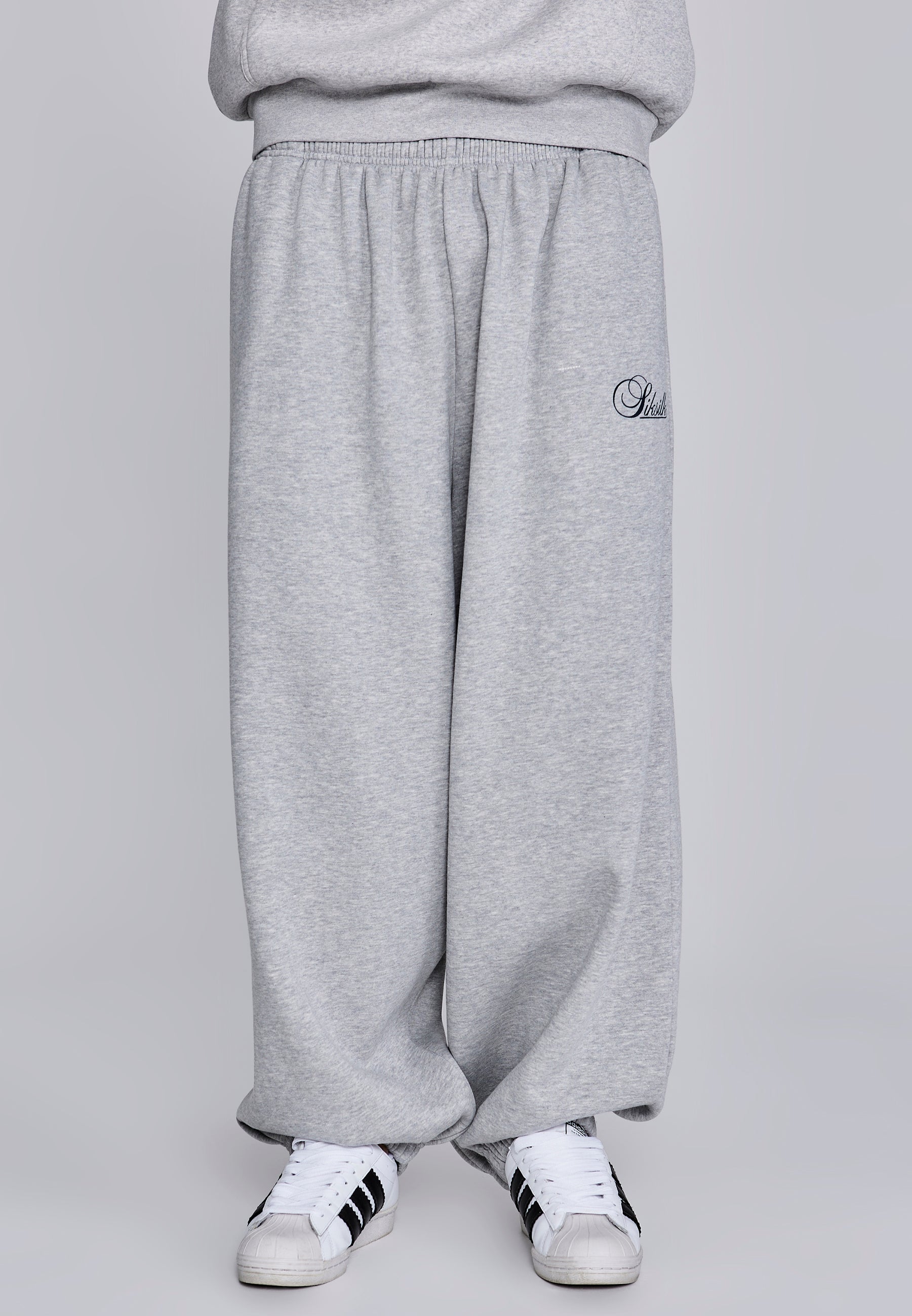 Essentials Joggers in Grey Marl Pantalon SikSilk