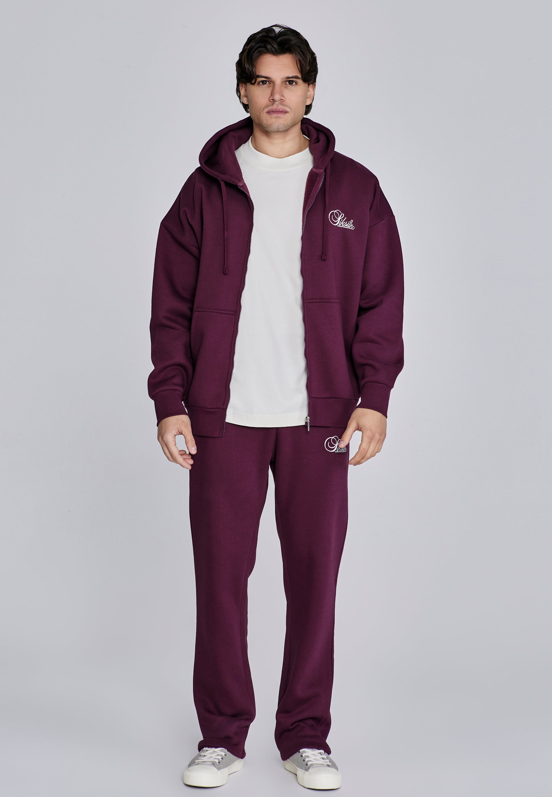 Essentials Track Pants en Bourgogne Pantalon SikSilk