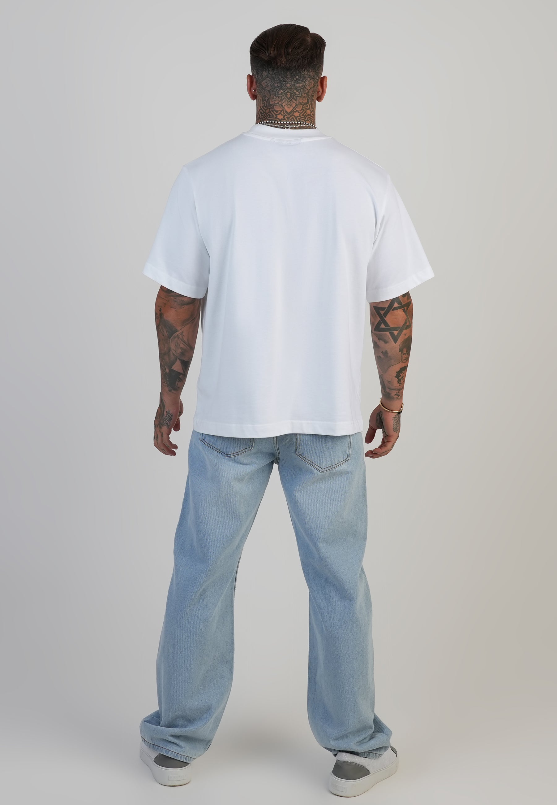 Jeans Loose Fit en bleu clair délavé Jeans SikSilk