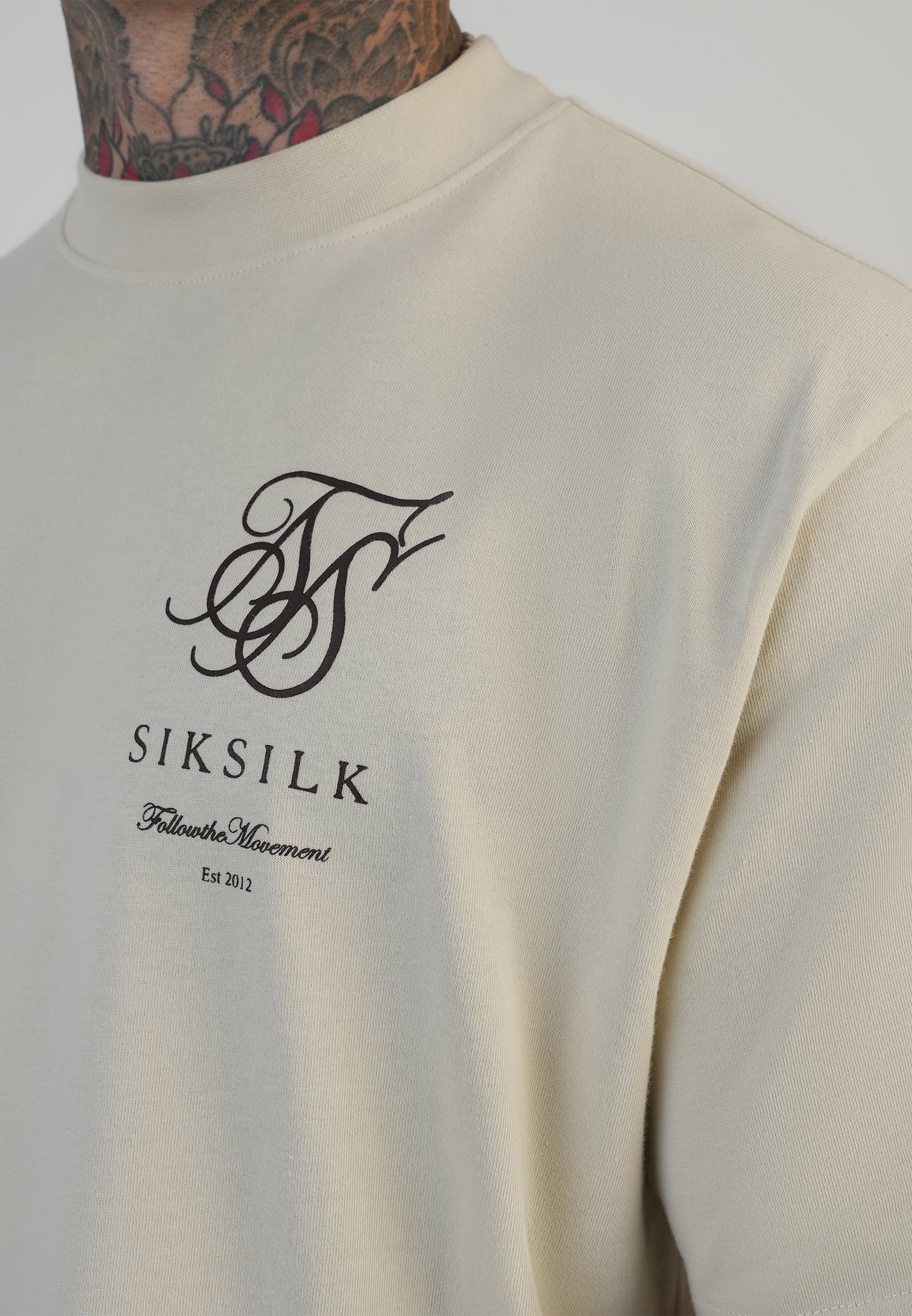 T-shirt Logo en écru T-shirts SikSilk