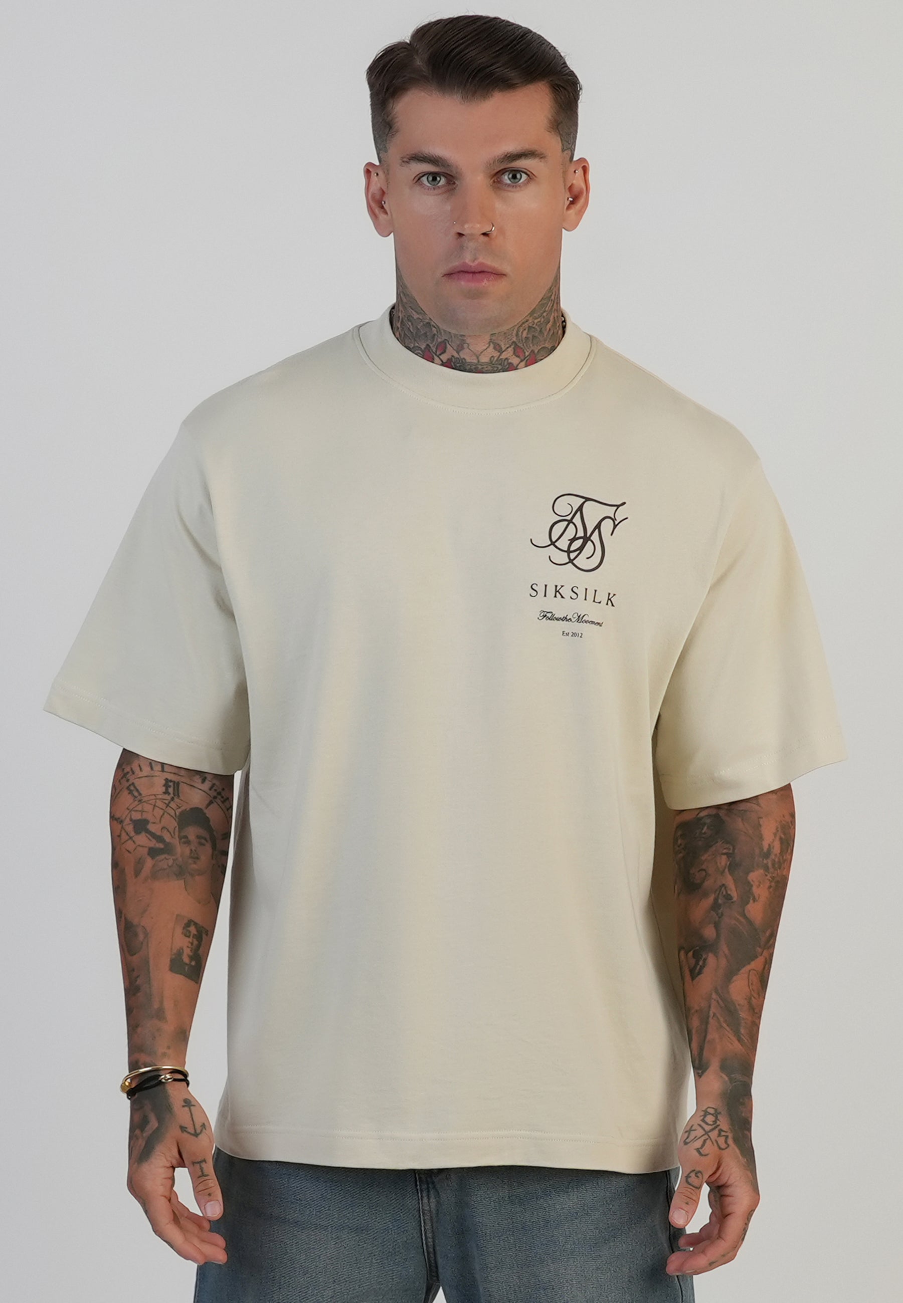 T-shirt Logo en écru T-shirts SikSilk