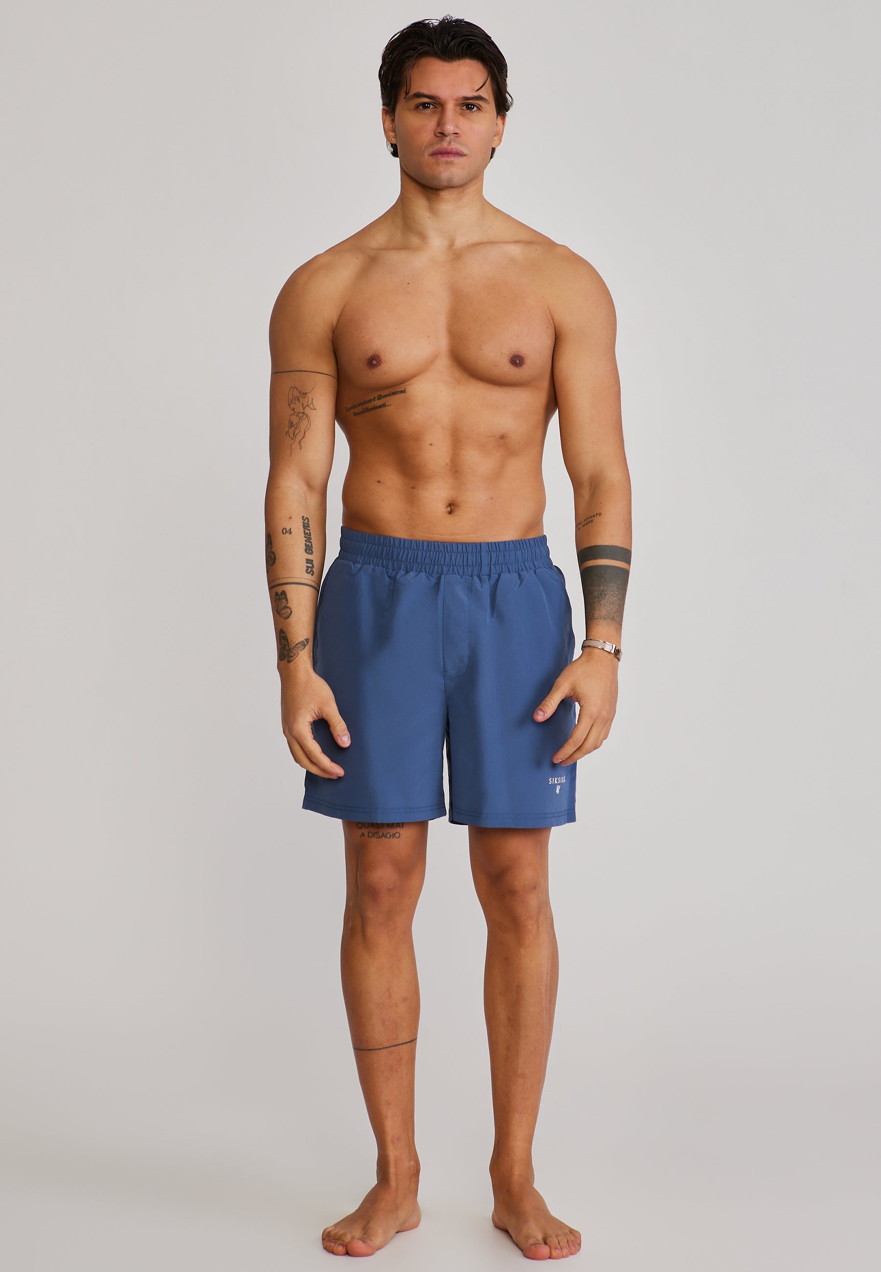Short de bain bleu Maillots de bain SikSilk