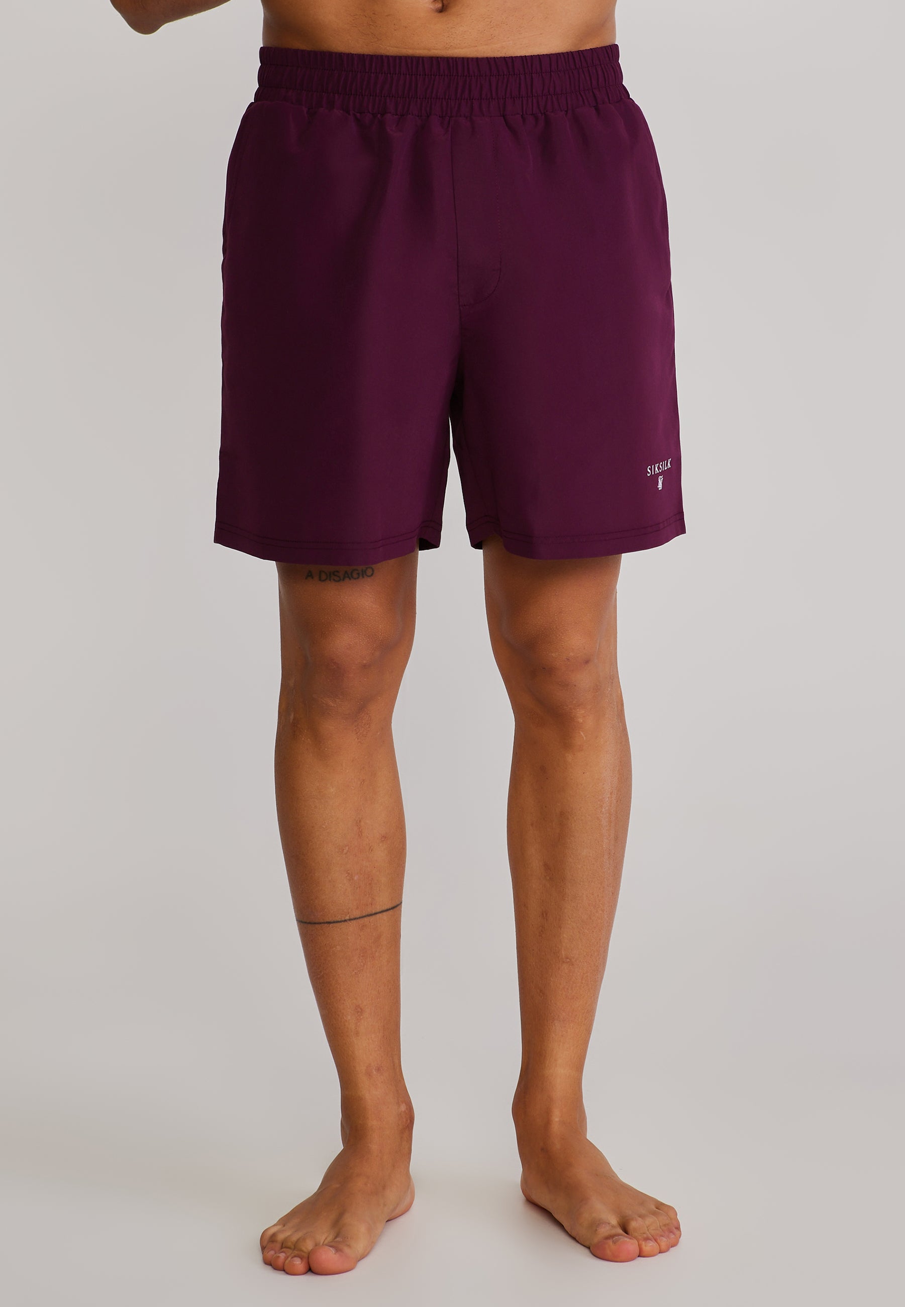Short de bain bordeaux Maillot de bain SikSilk