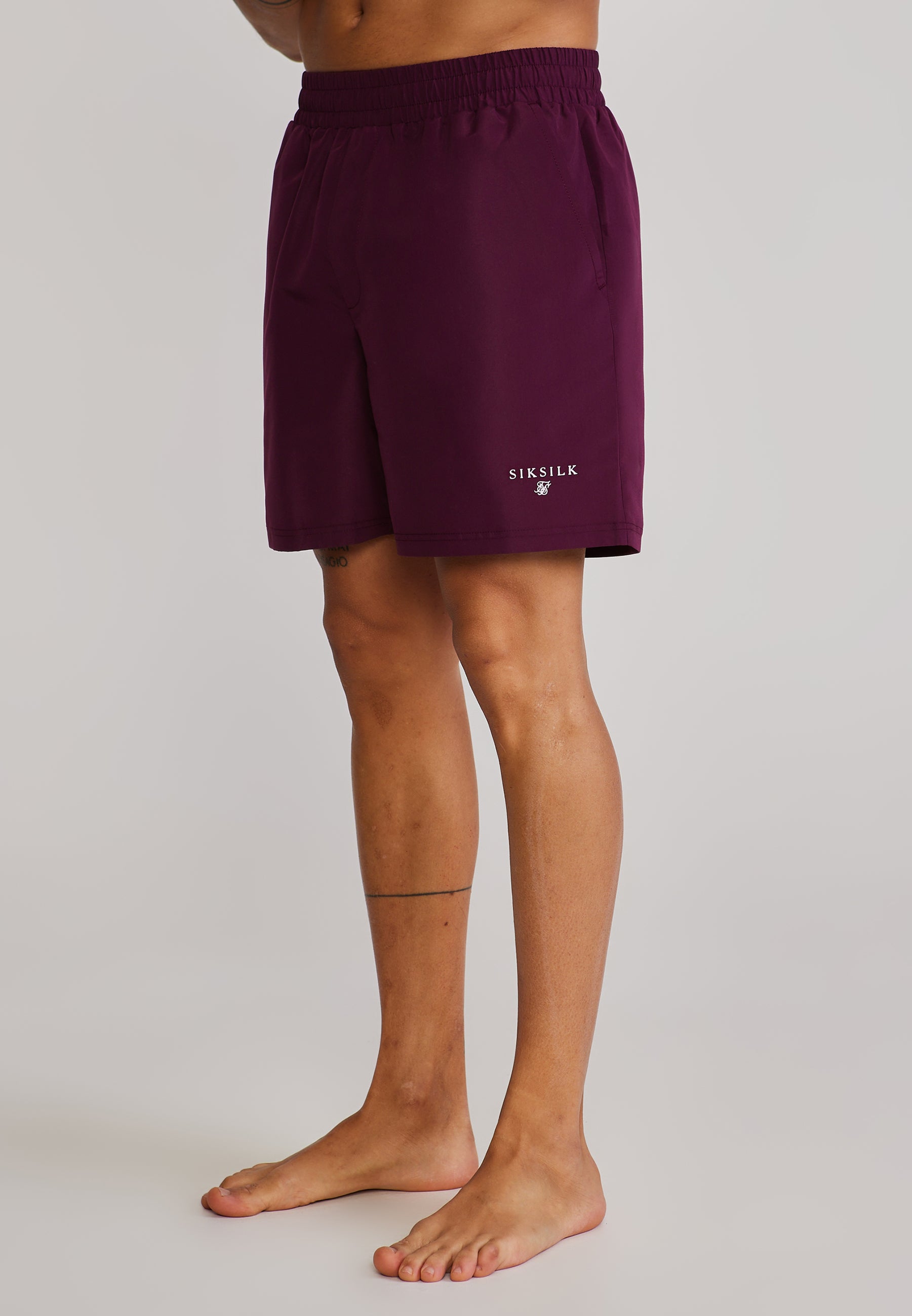 Short de bain bordeaux Maillot de bain SikSilk