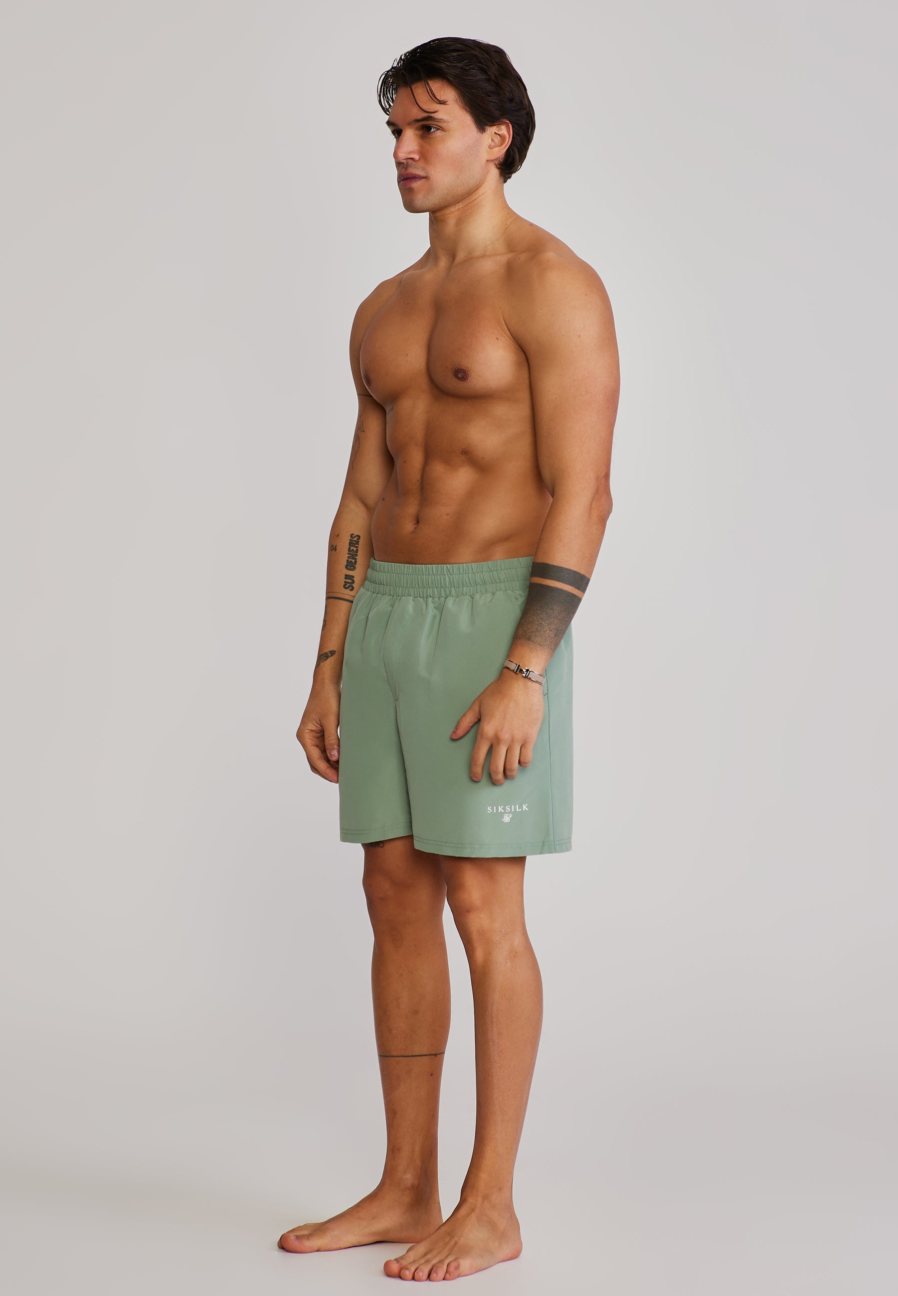 Short de bain vert Maillots de bain SikSilk