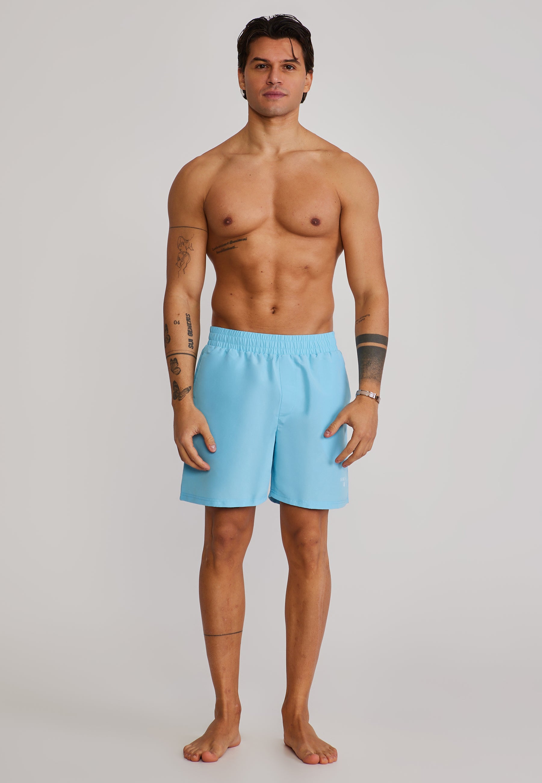 Short de bain bleu Maillots de bain SikSilk