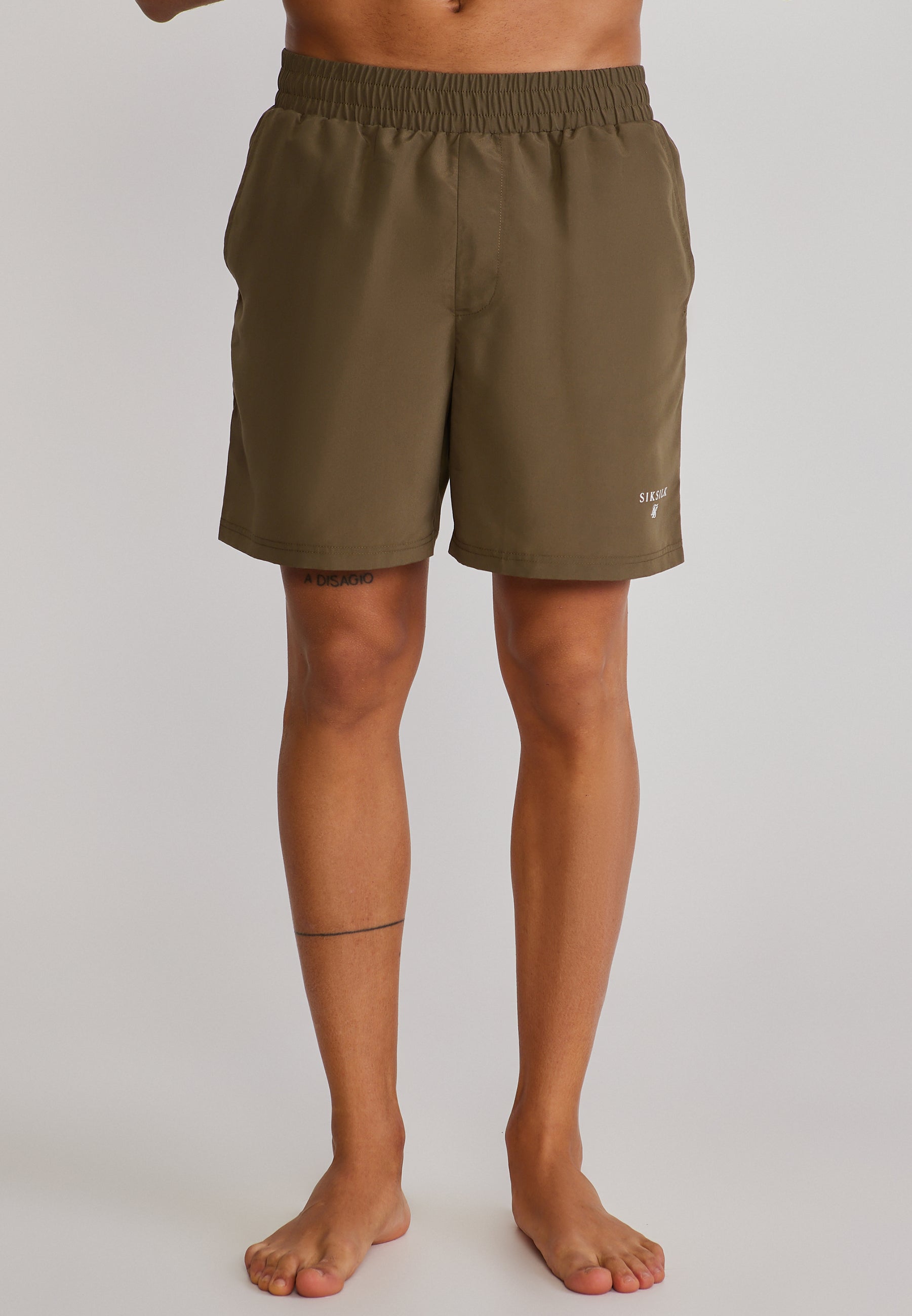 Short de bain vert kaki Maillots de bain SikSilk