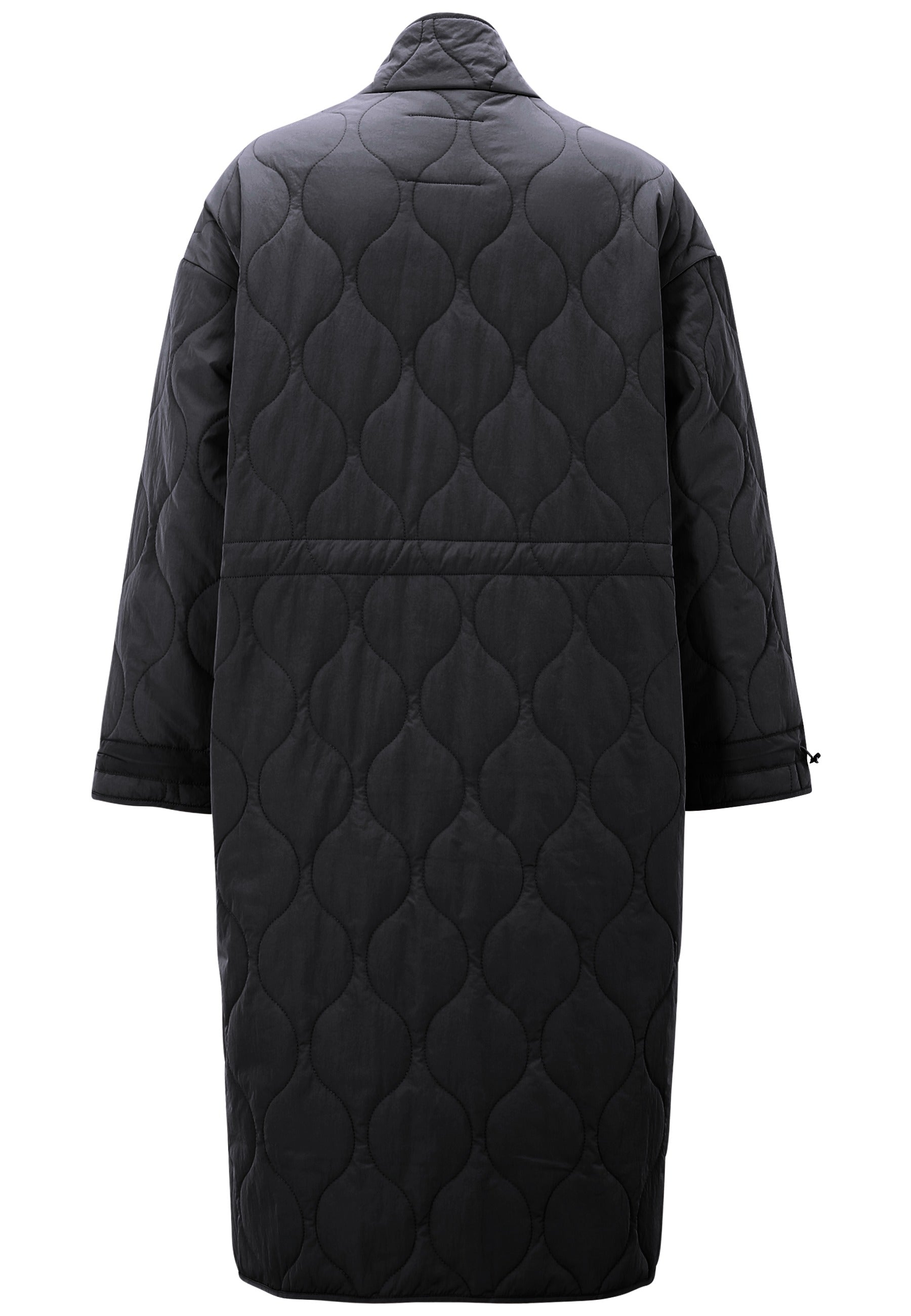 Baicoi Quilted Coat en noir Vestes de beauté Tamaris   