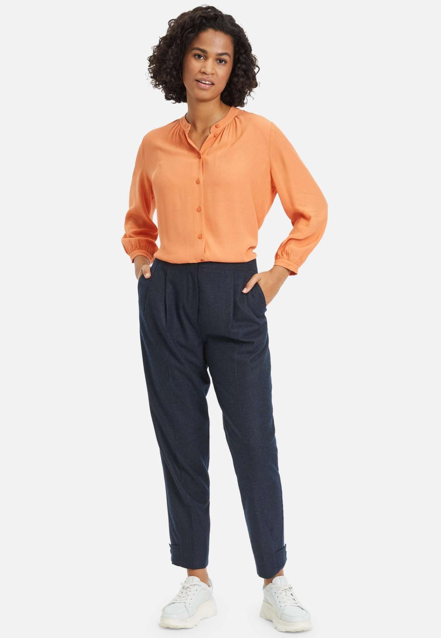 Brenk Loose Carrot Pantalon à Blueberry Pantalons Tamaris   