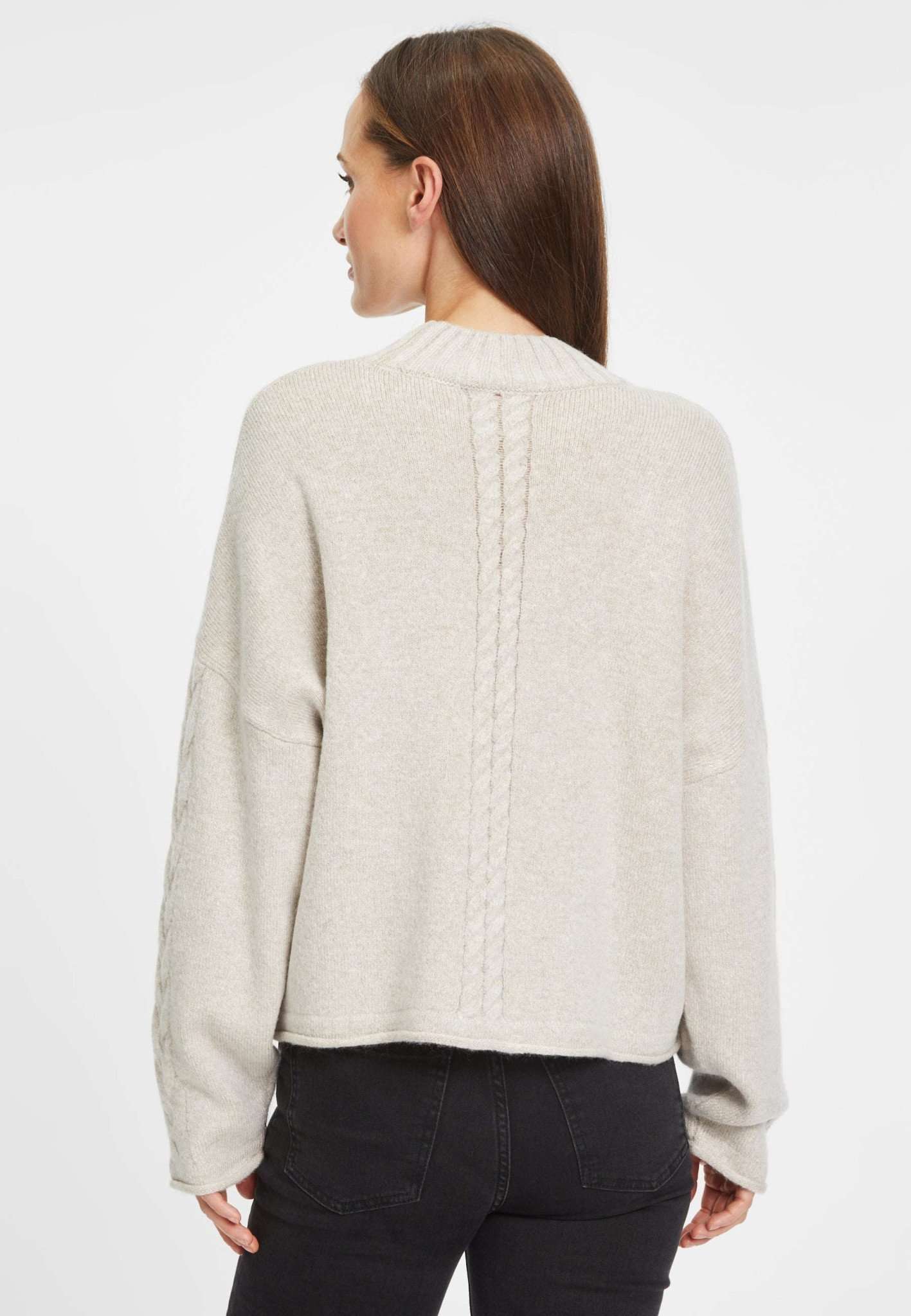 Balje Cable Knit Sweater en pull-over Tapioca Tamaris   