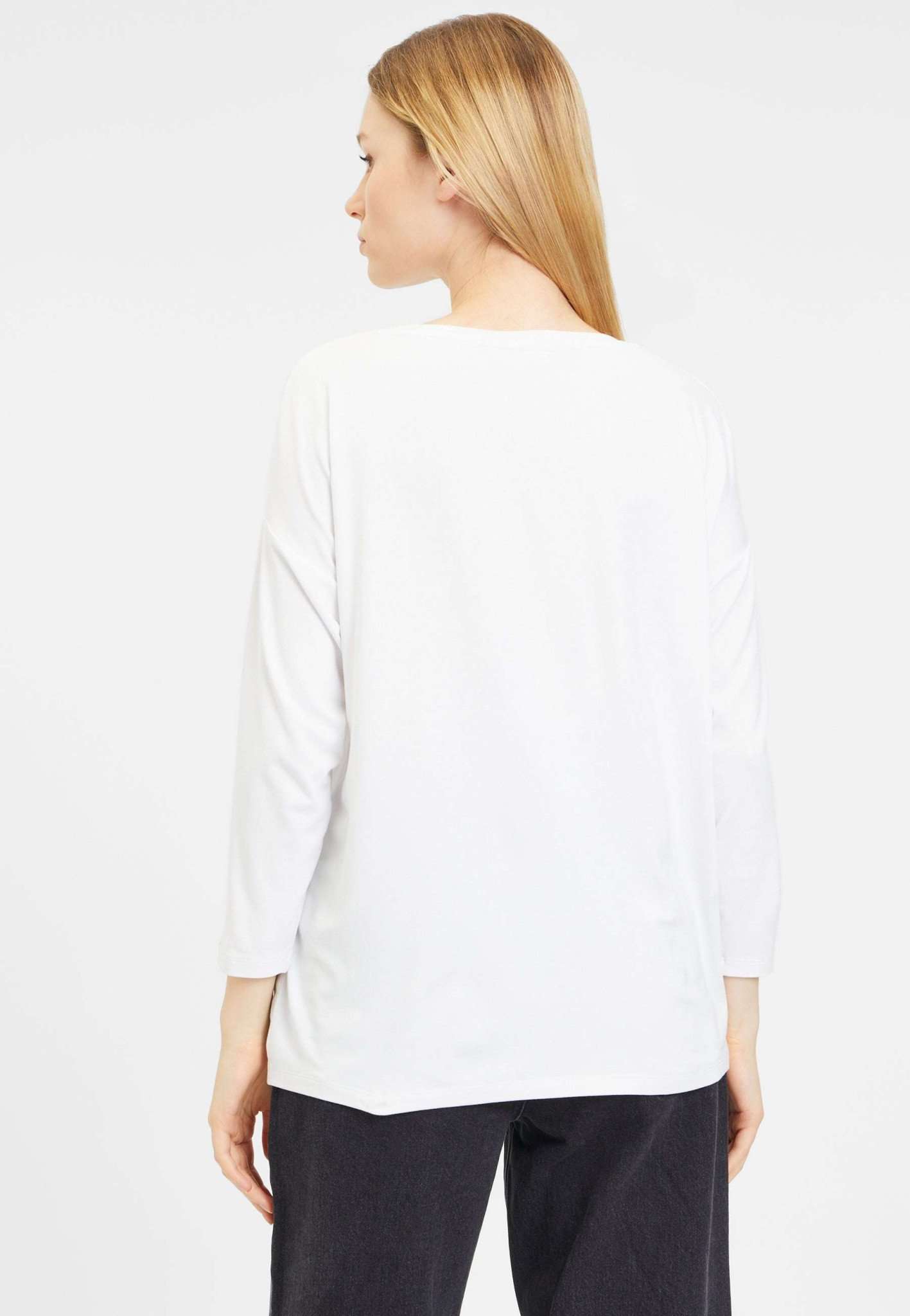 Burdur Long Sleeve Shirt in Bright White T-shirts Tamaris   