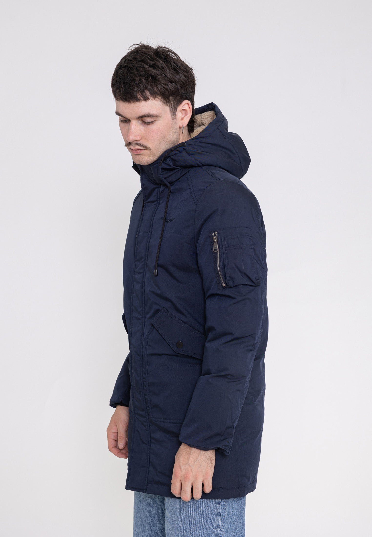 Telluride M Veste longue in Navy Vestes Bombers Original   