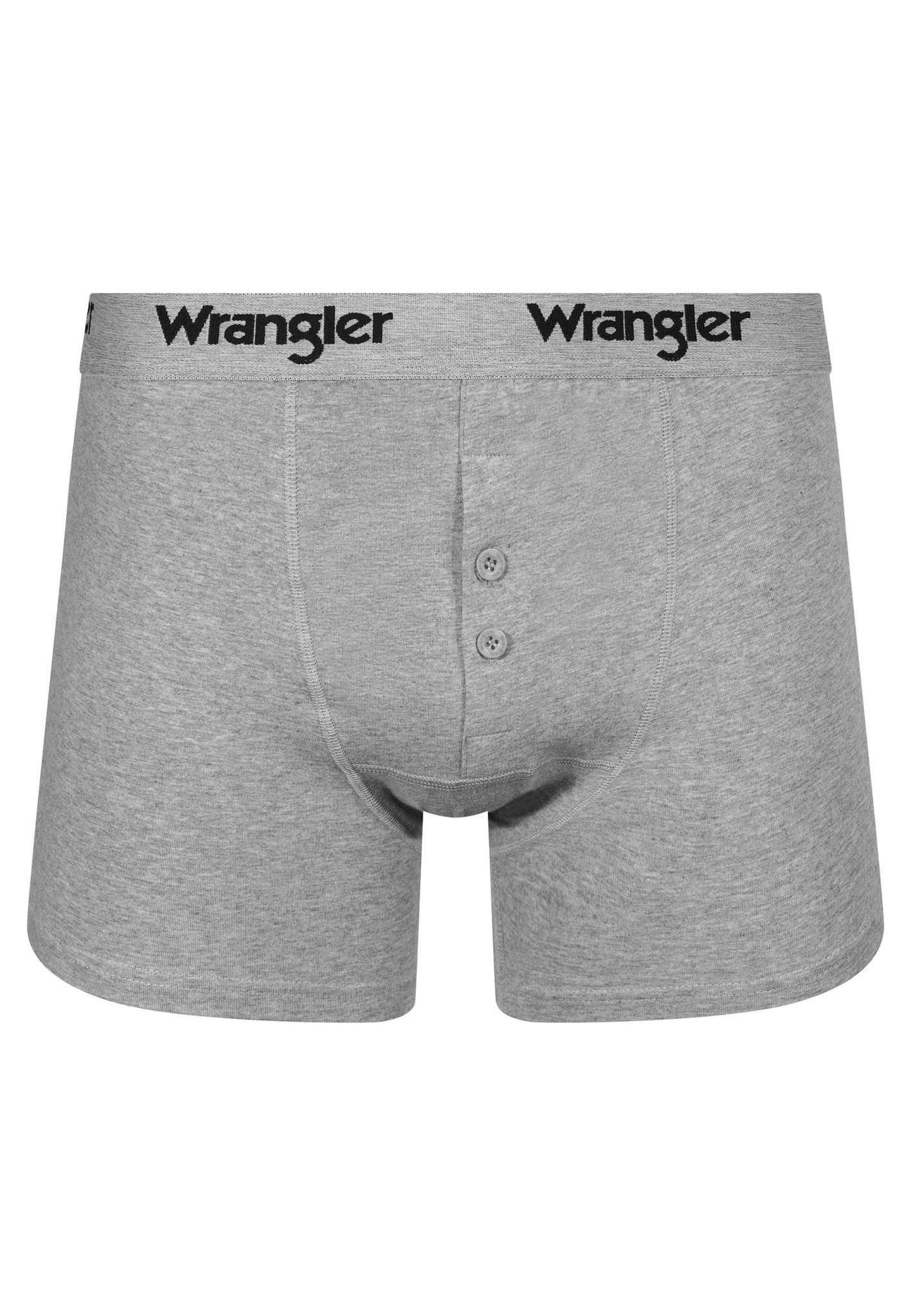 3 Pack Button Fly Trunks Tait in Black Sous-vêtements Wrangler   