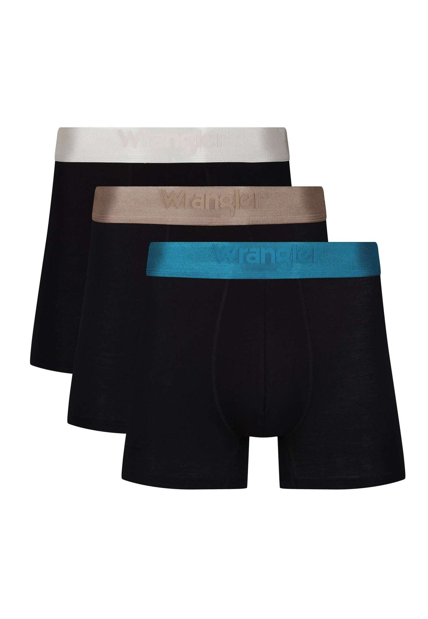 3 Pack Trunks Law in Black Sous-vêtements Wrangler   