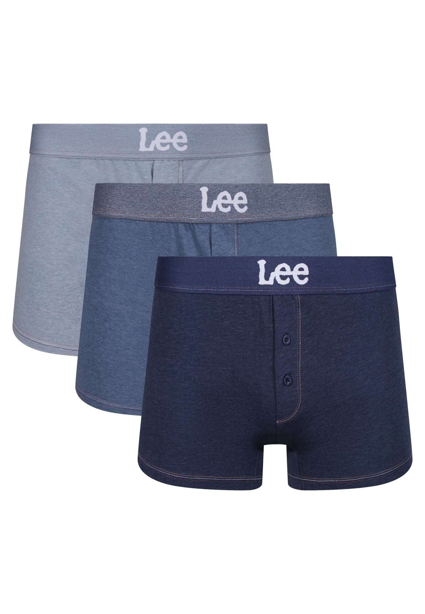 3 Pack Trunks Rushton en denim sous-vêtements Lee   