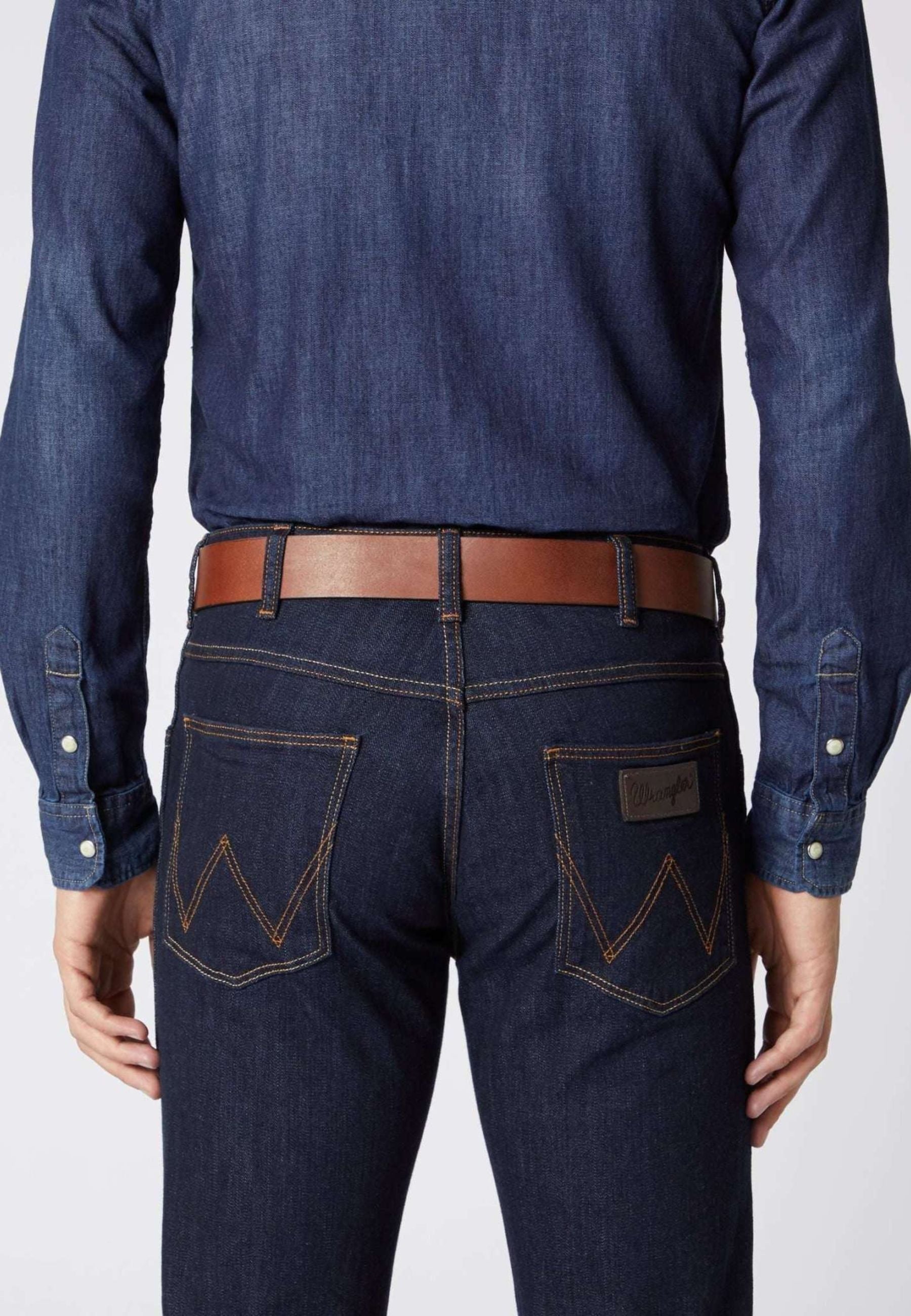 Metal Loop Belt in Cognac Ceinture Wrangler