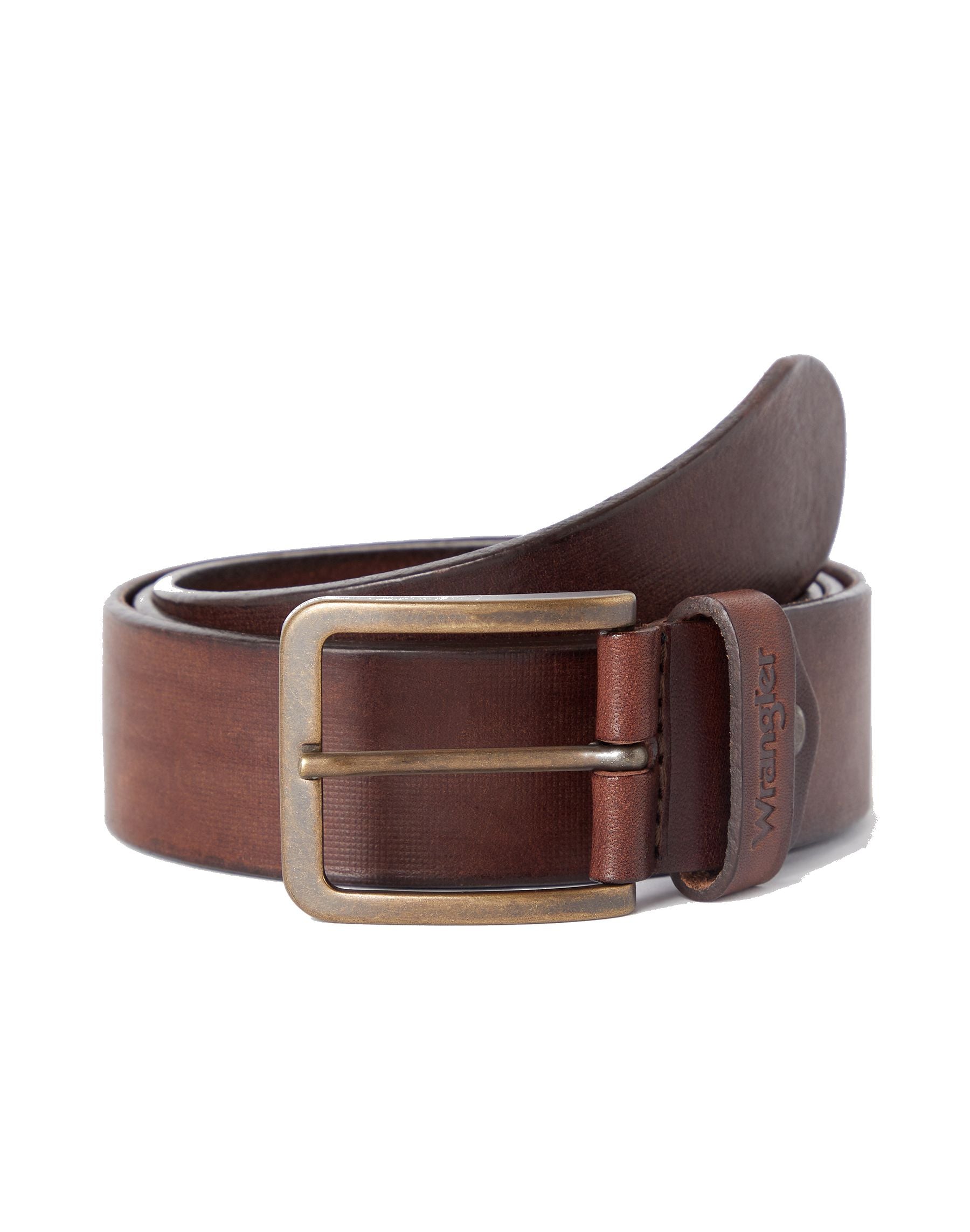 Structured Belt in Brown Ceinture Wrangler   