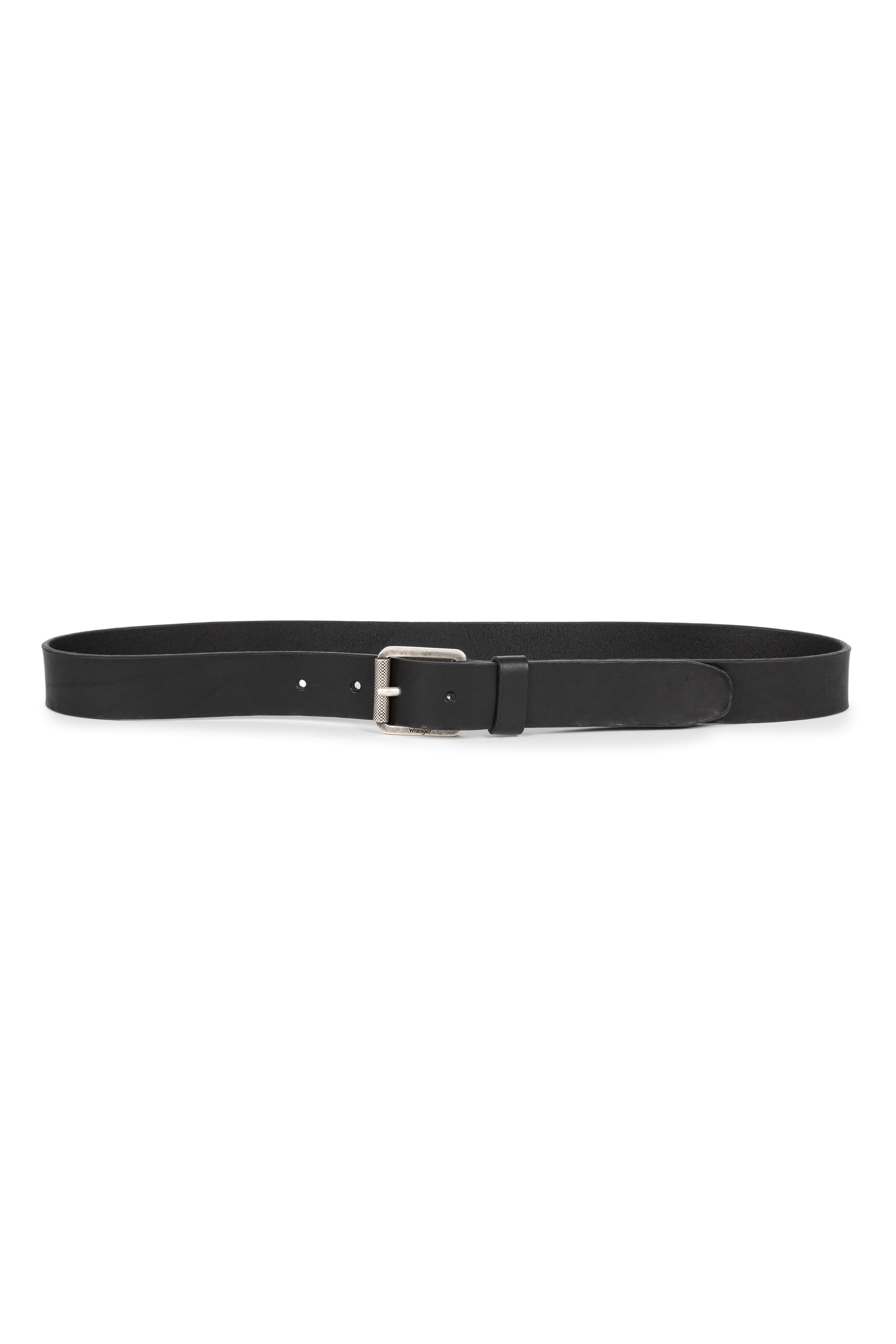 Leather Belt in Black Ceinture Wrangler   