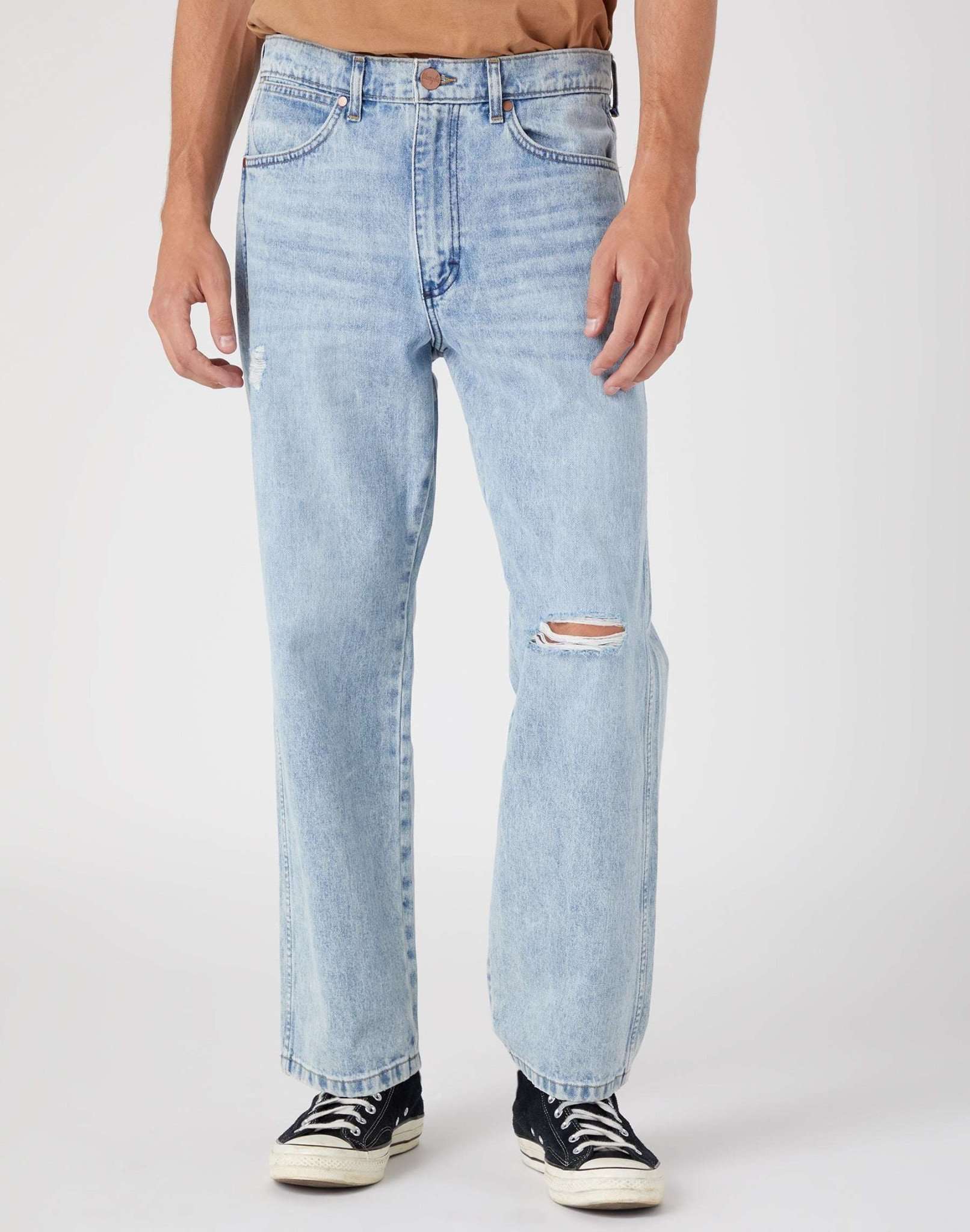 Redding en jeans Ripped Light Wash Wrangler   