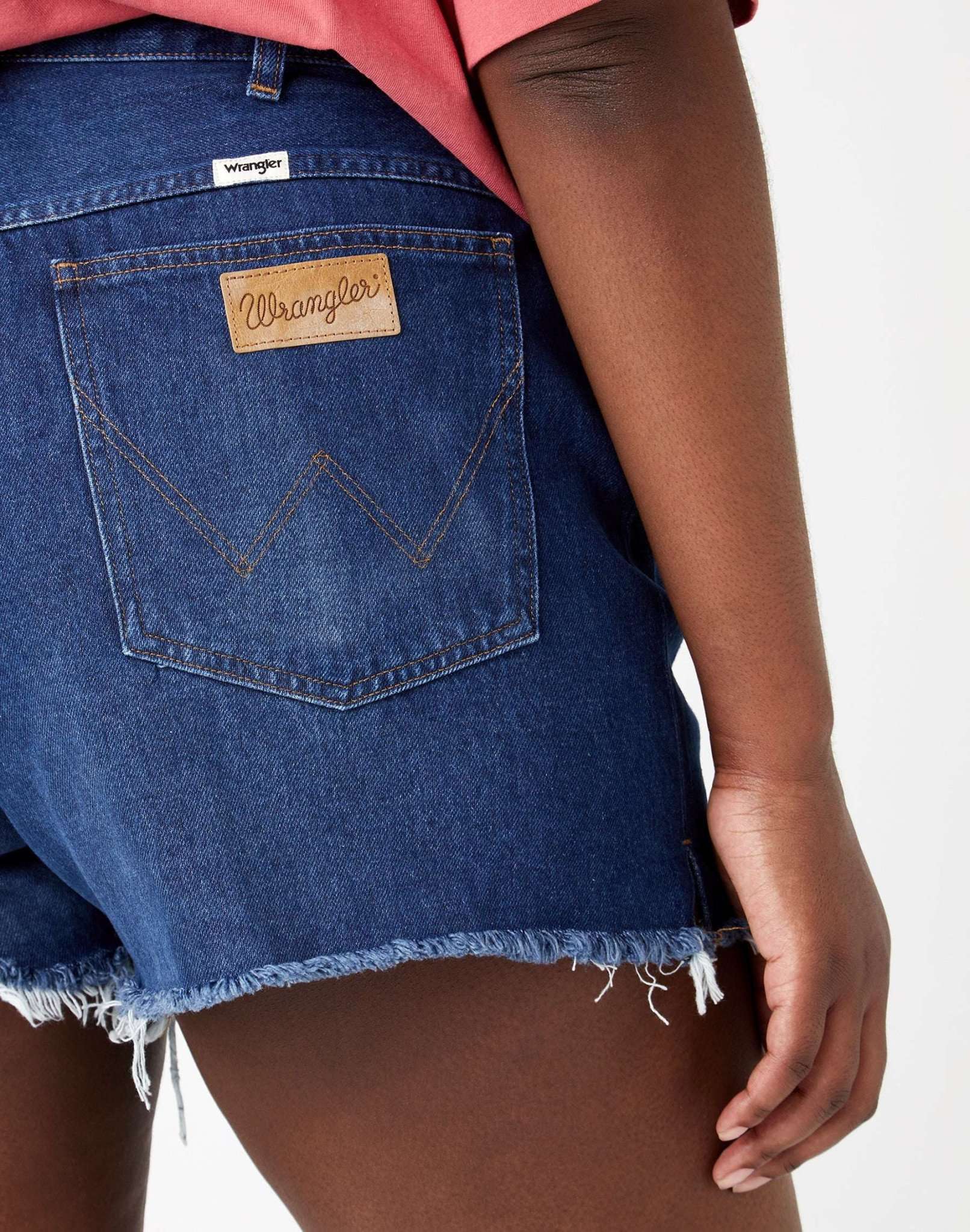 High Rise Short Festival en jean bleu Horizons Wrangler   