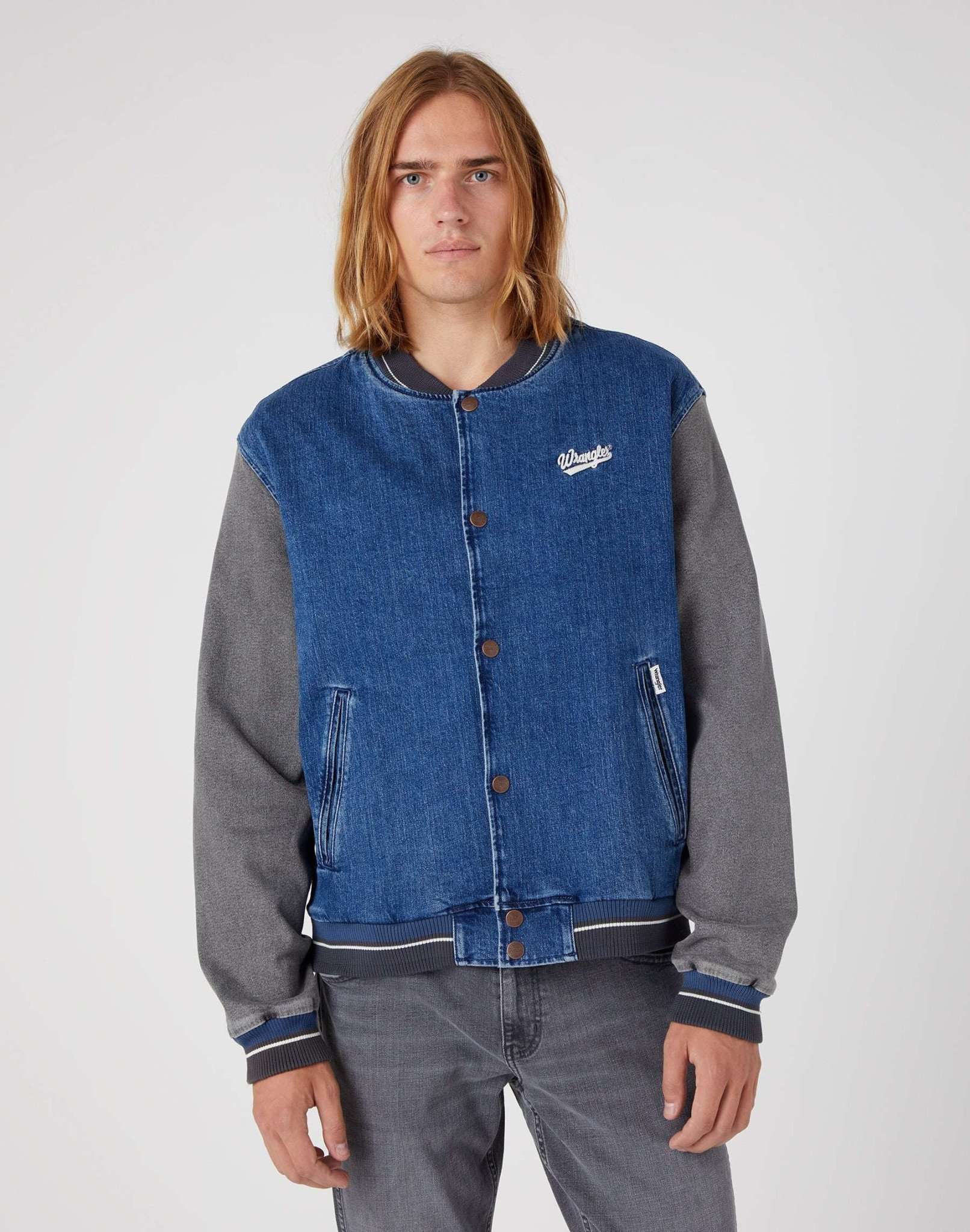 Baseball Jacket in Easy Indigo Vestes Wrangler   