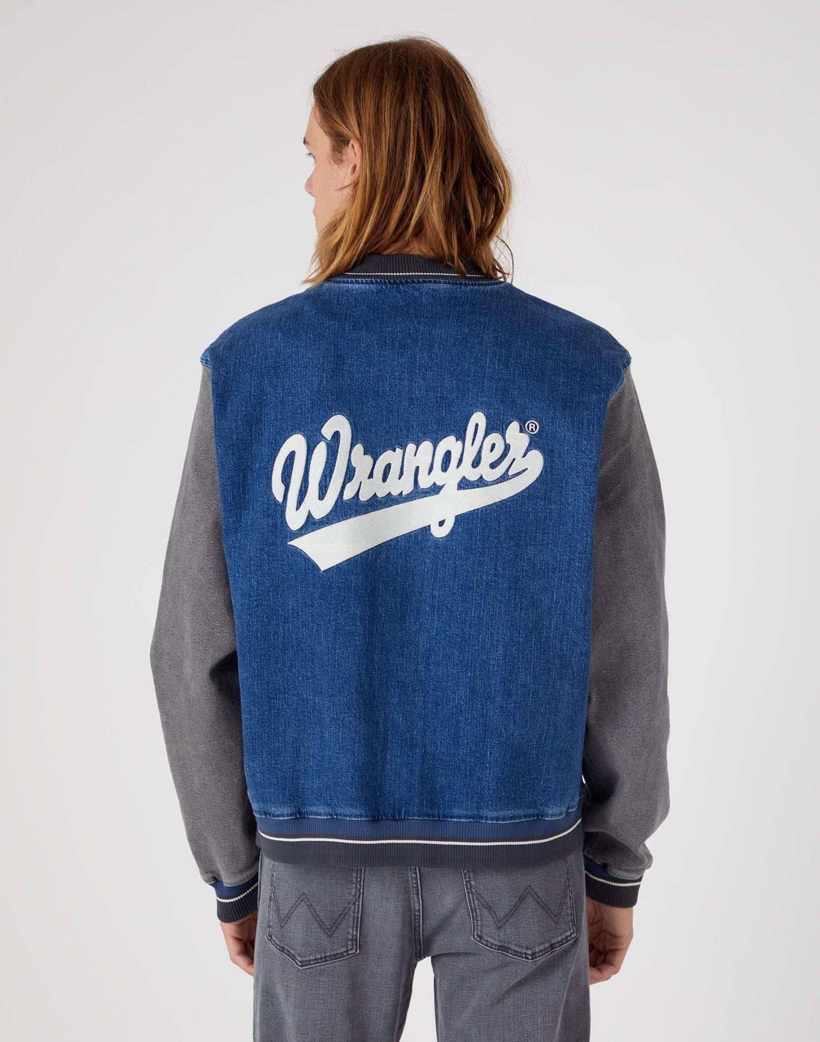 Baseball Jacket in Easy Indigo Vestes Wrangler   