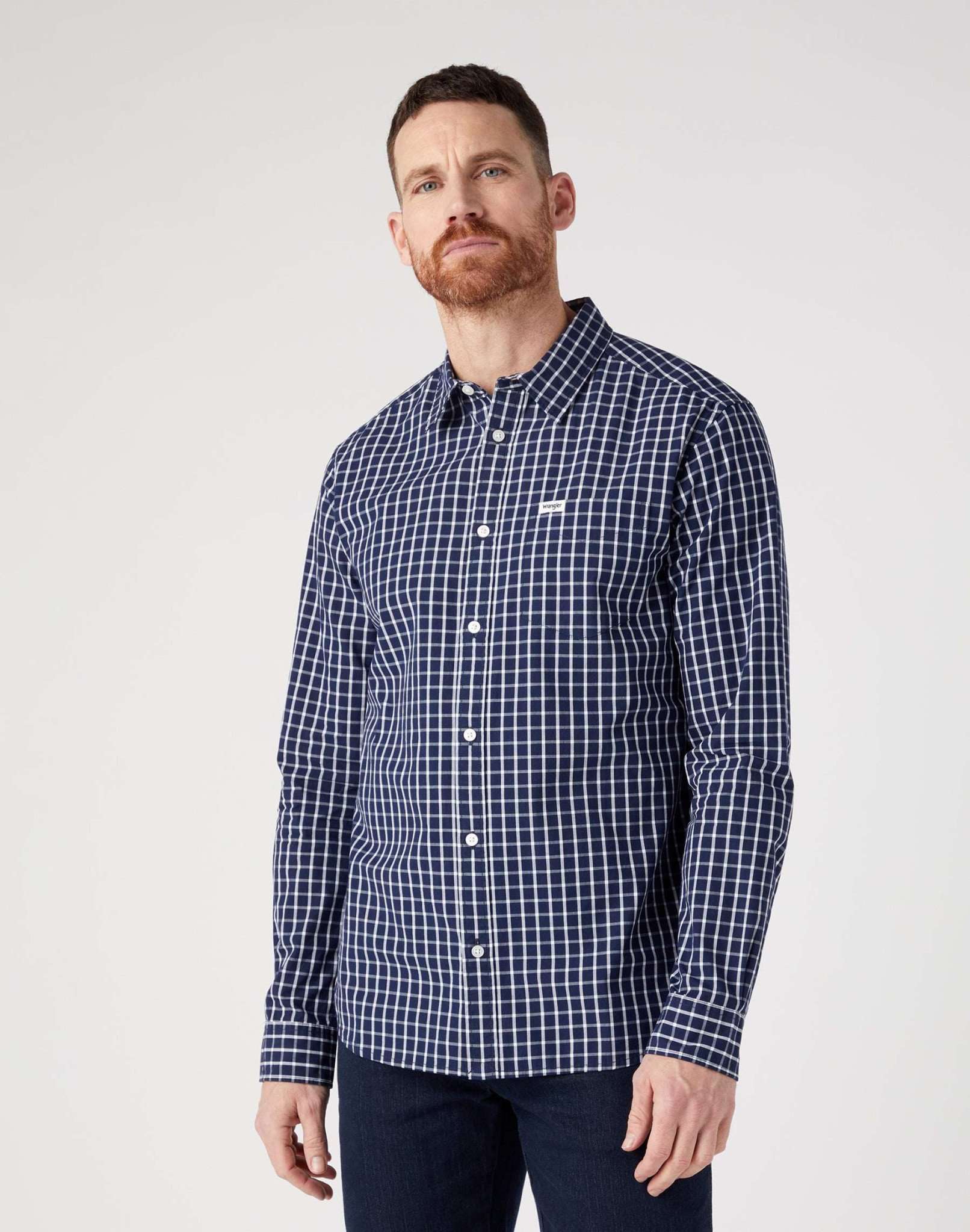 1 Pocket Shirt in True Navy Chemises Wrangler   