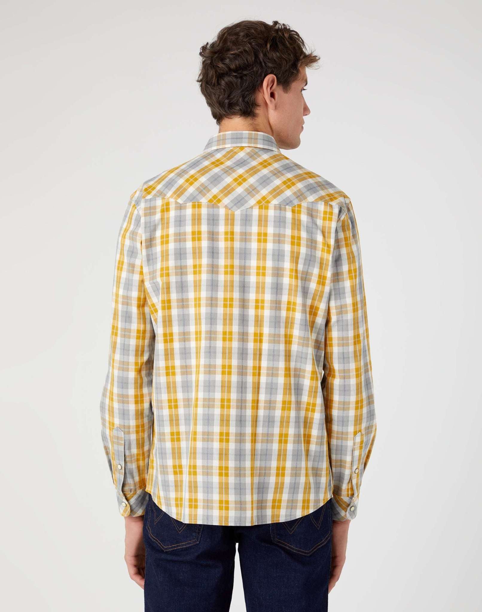 Western Chemise à Wrangler Yellow Chemises Wrangler   